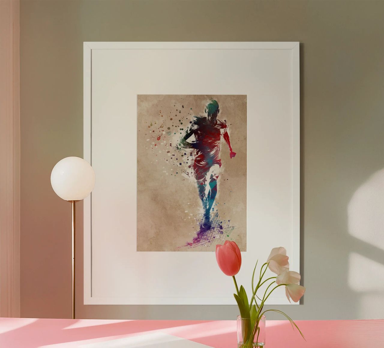 Art sportif du coureur poster de SPORT