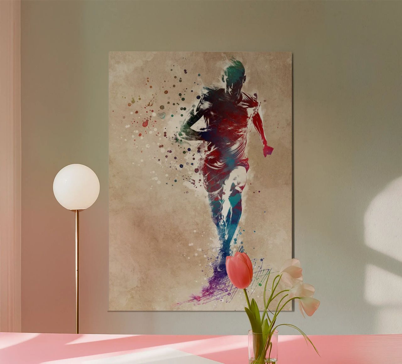 Art sportif du coureur poster de SPORT