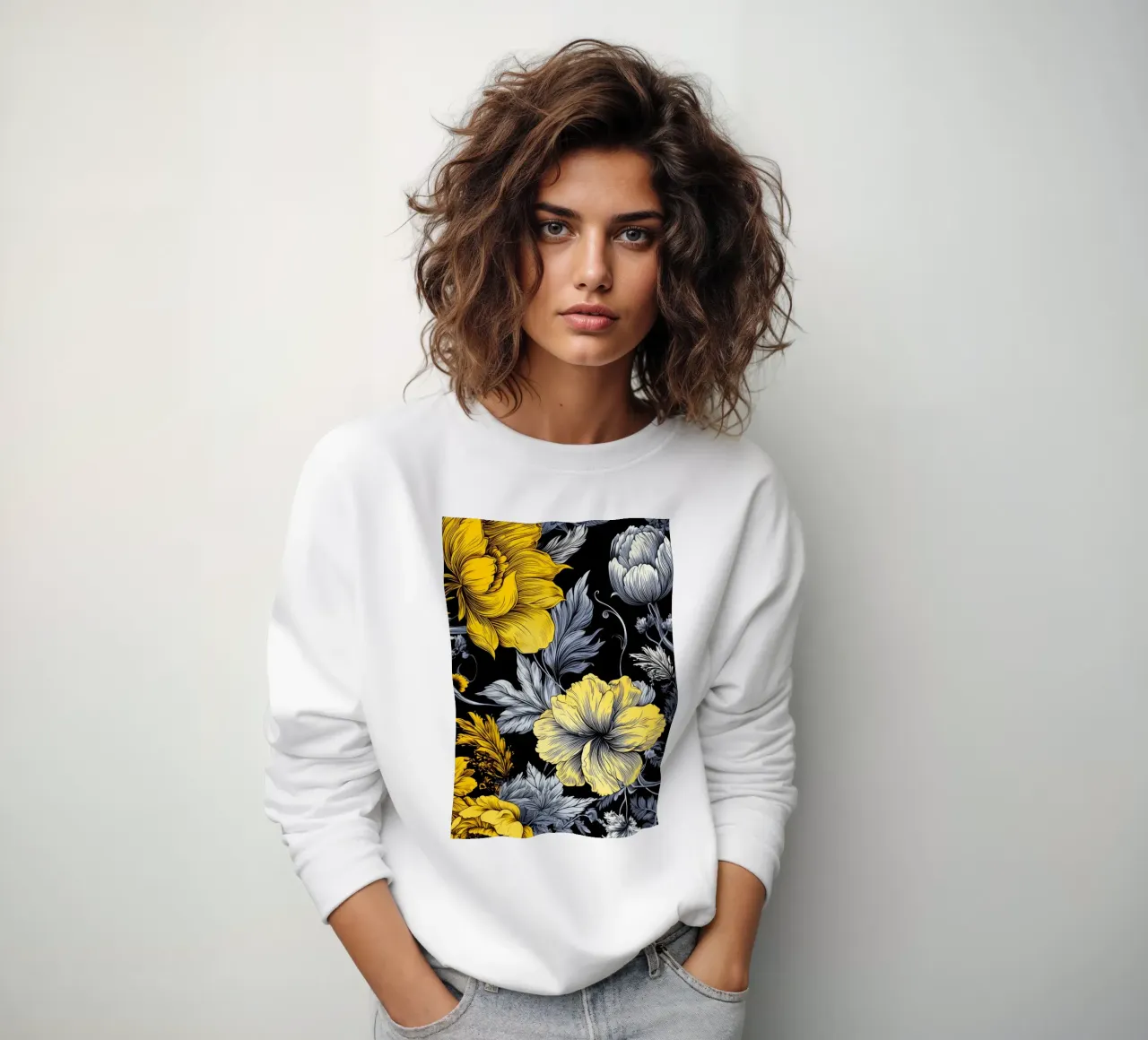 Fiori eleganti felpa da Lionmixart