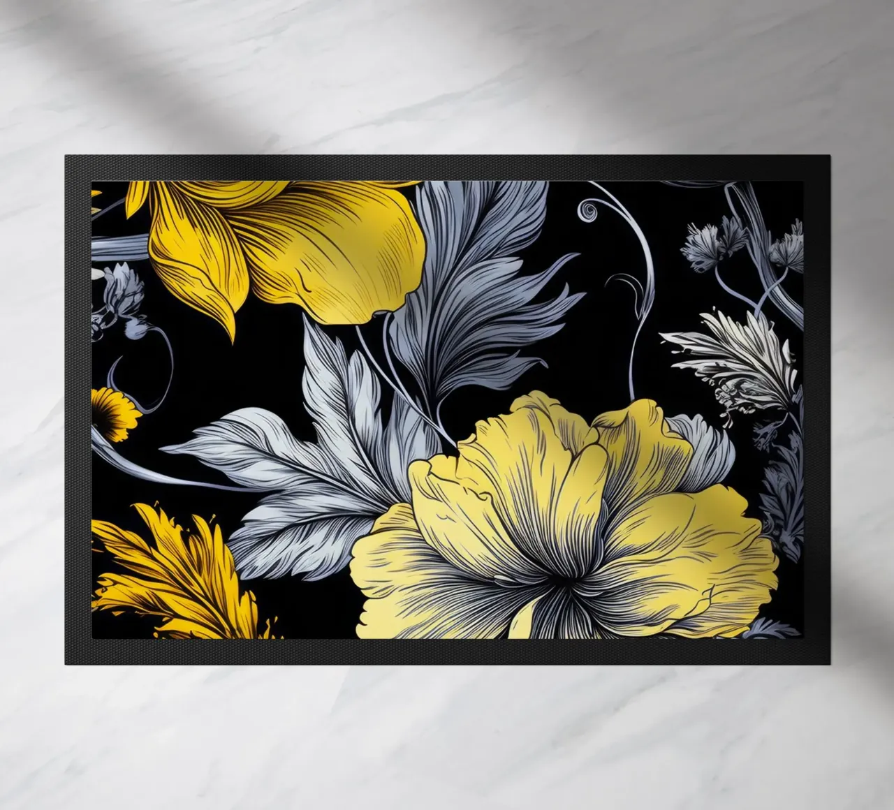 Fiori eleganti zerbino da Lionmixart