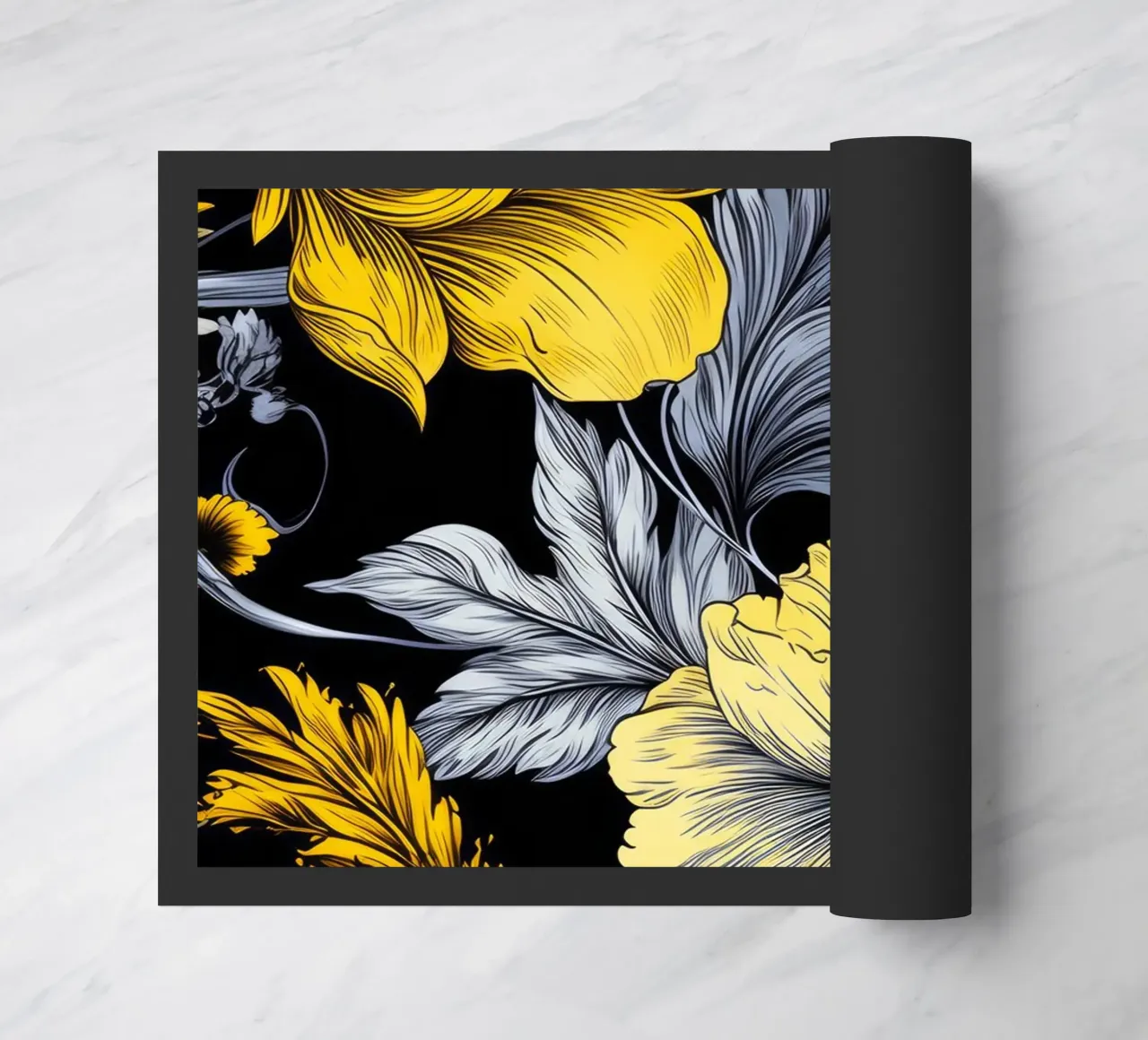 Fiori eleganti zerbino da Lionmixart