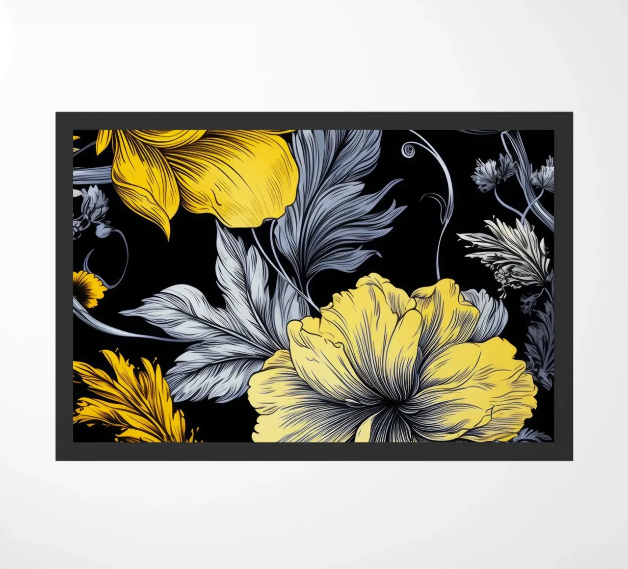 Fiori eleganti zerbino da Lionmixart