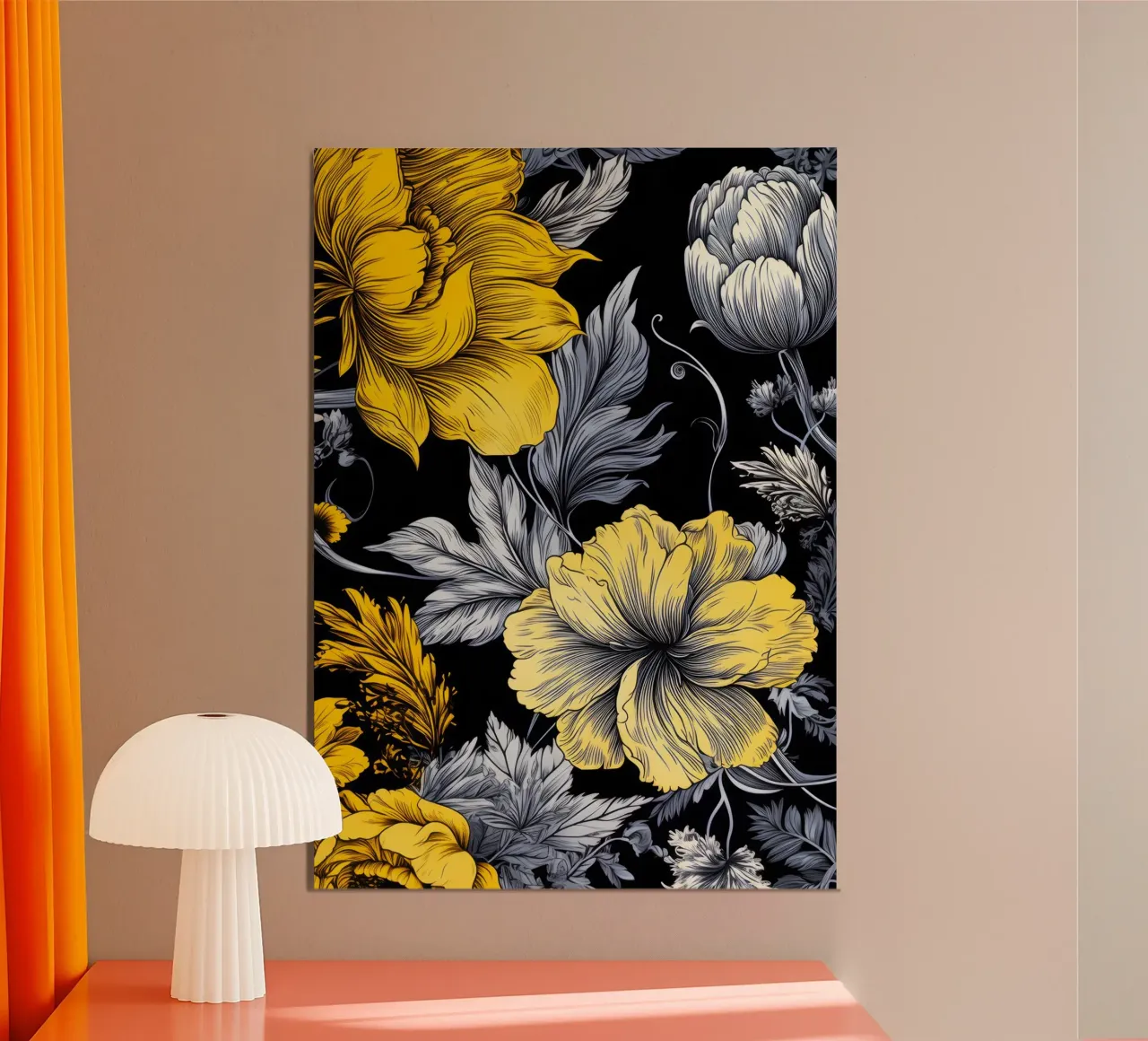Fiori eleganti poster da Lionmixart
