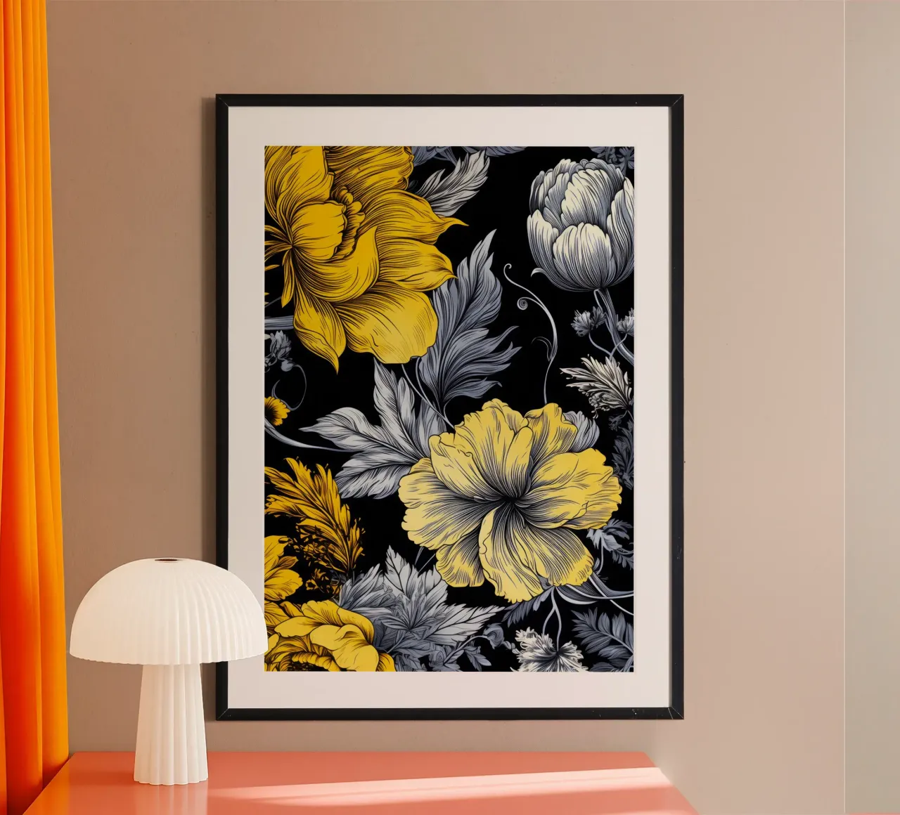 Fiori eleganti poster da Lionmixart