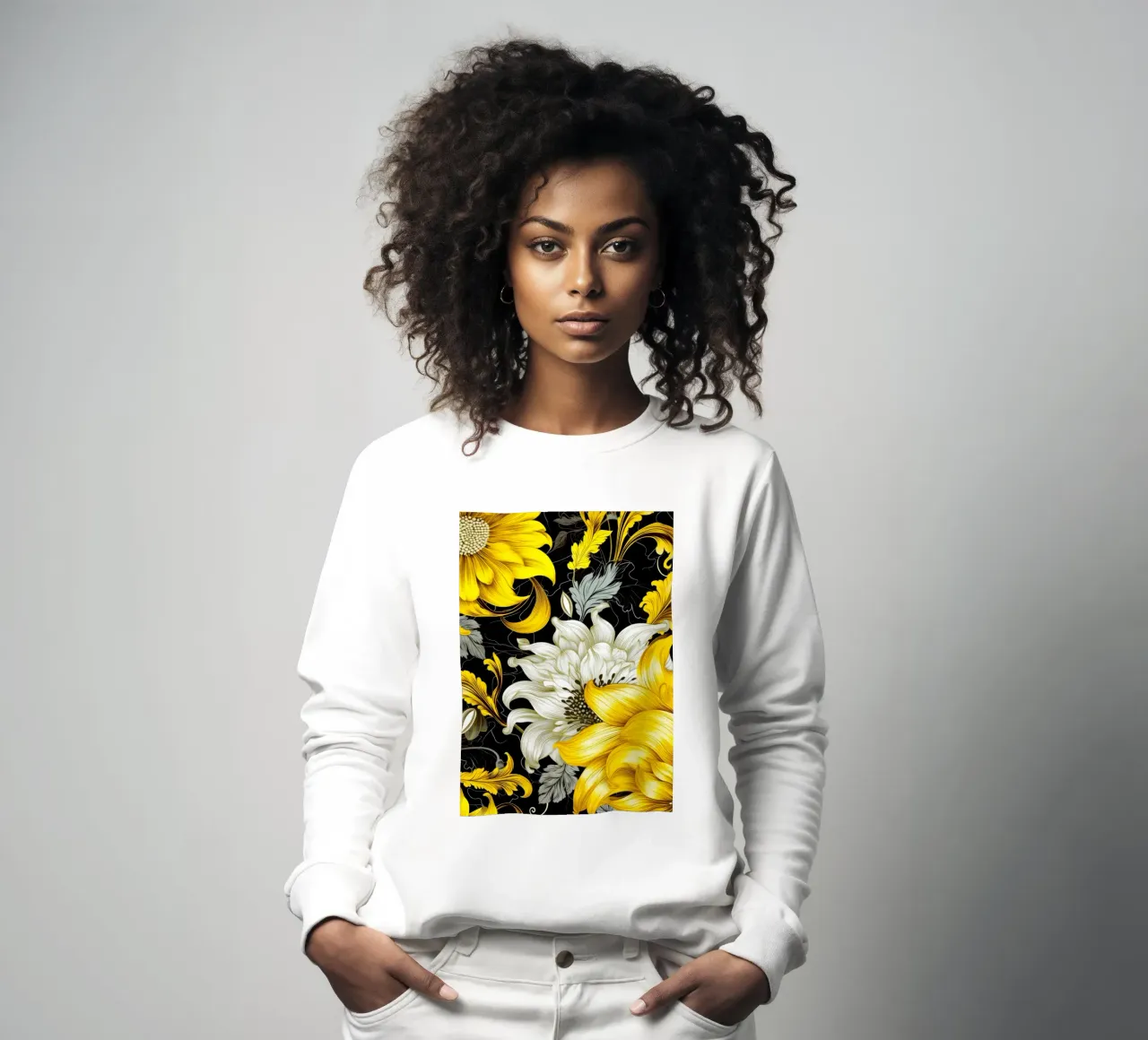 Fiori eleganti felpa da Lionmixart