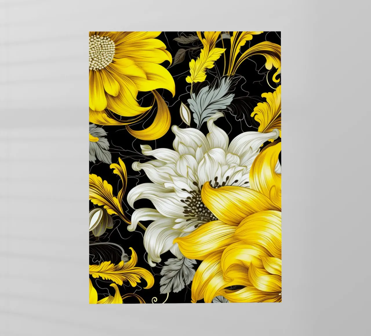 Fiori eleganti pellicola backlit da Lionmixart