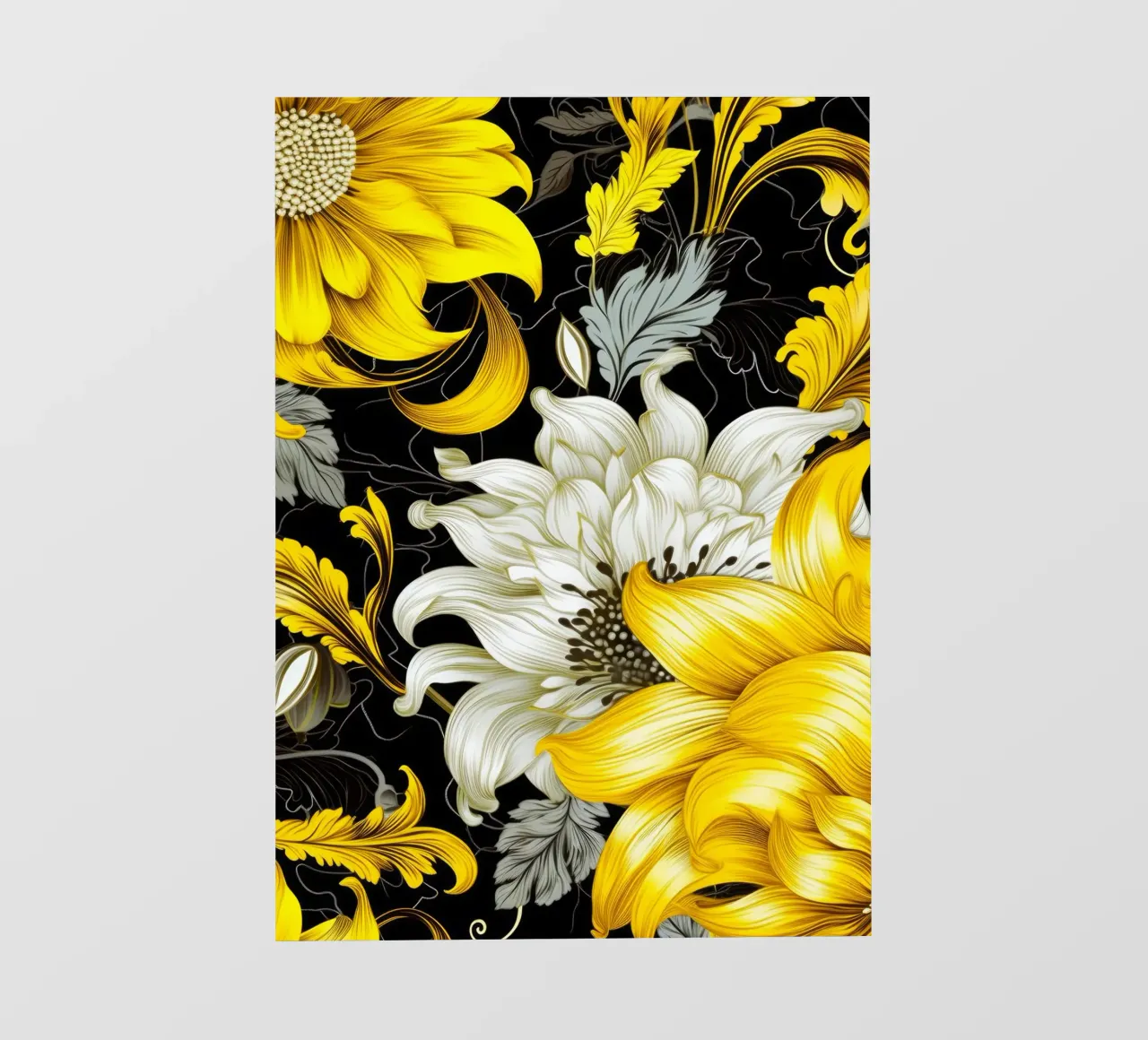 Fiori eleganti telo in pvc da Lionmixart
