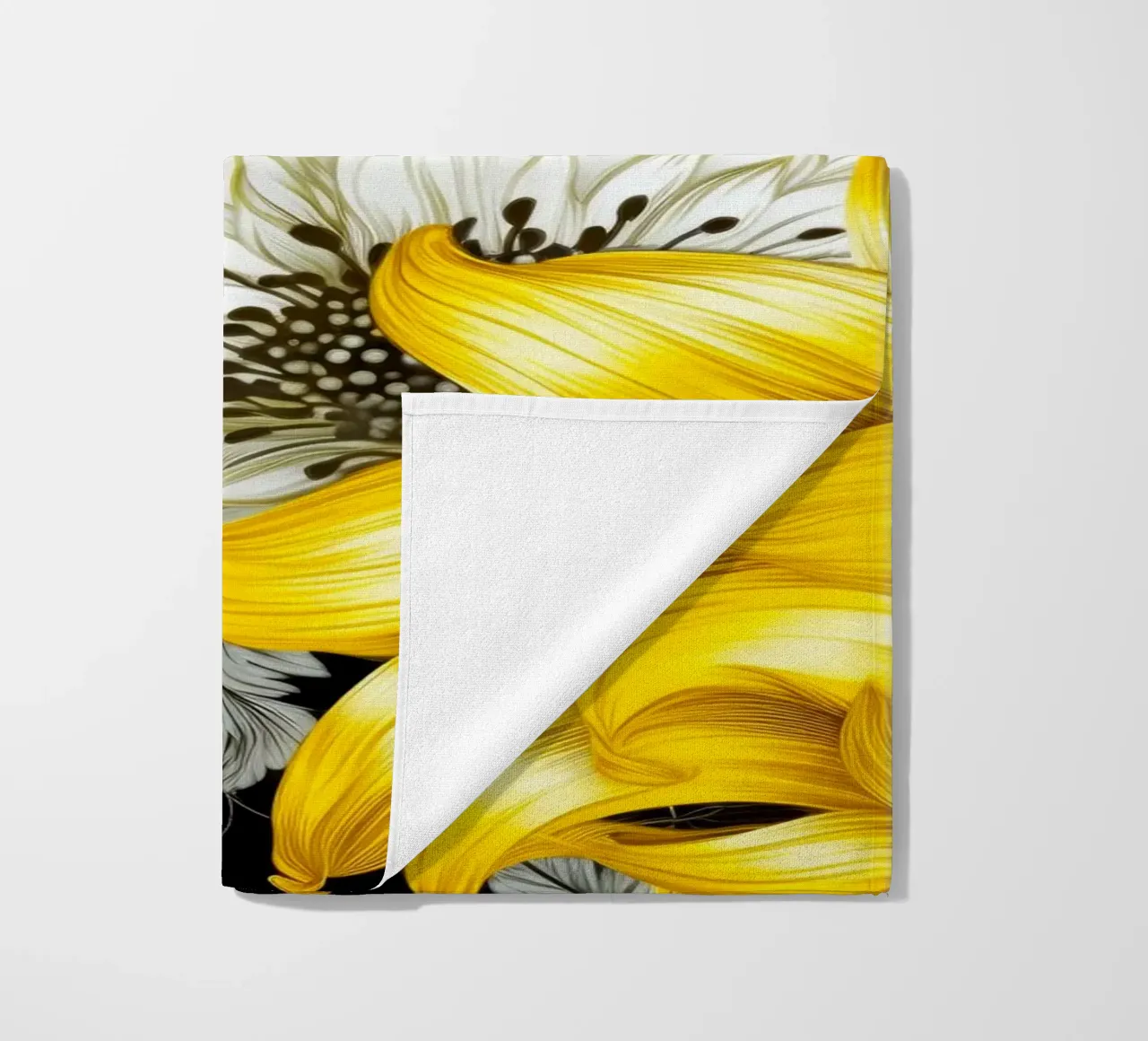 Fiori eleganti telo mare da Lionmixart