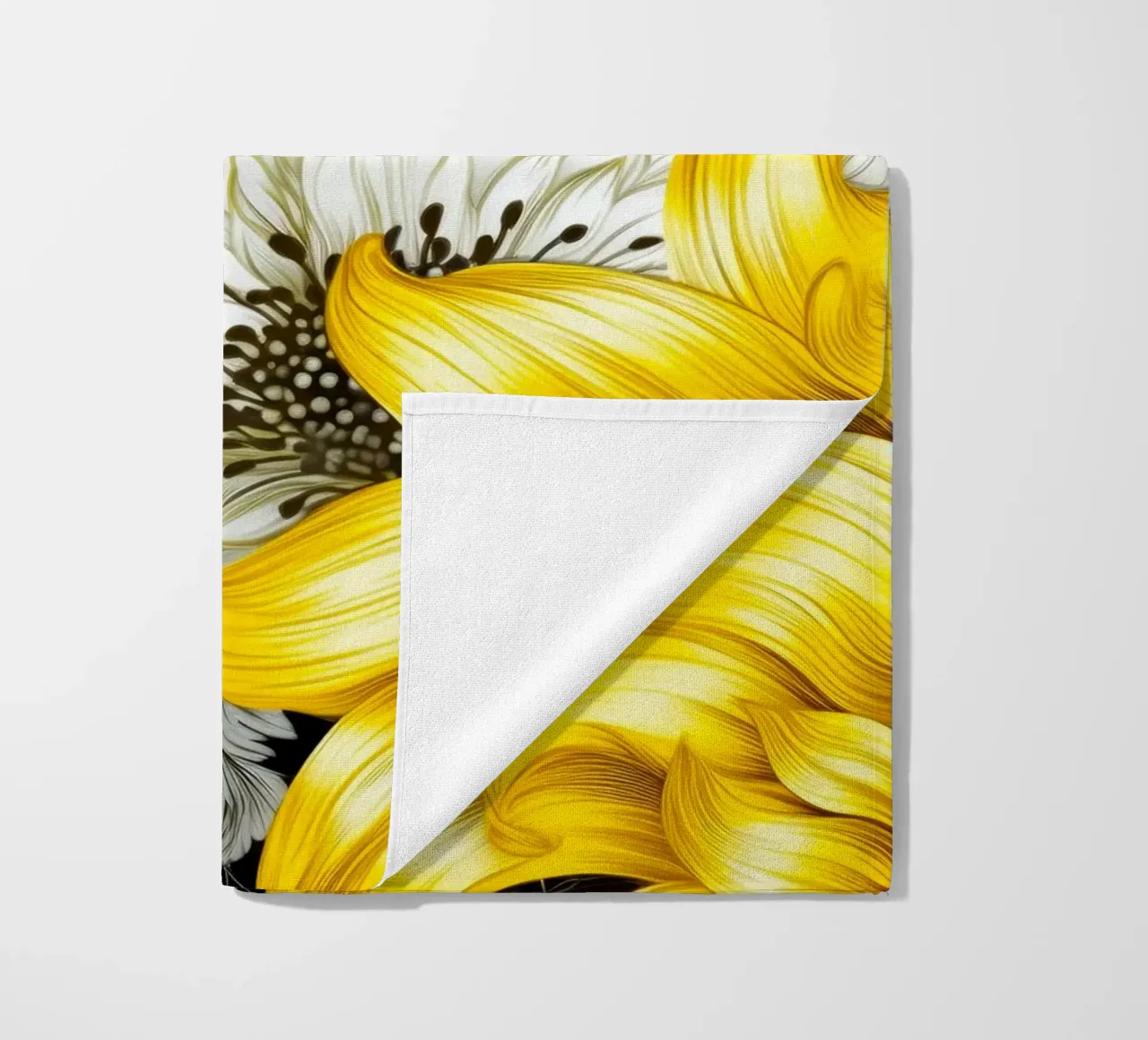 Fiori eleganti telo mare da Lionmixart