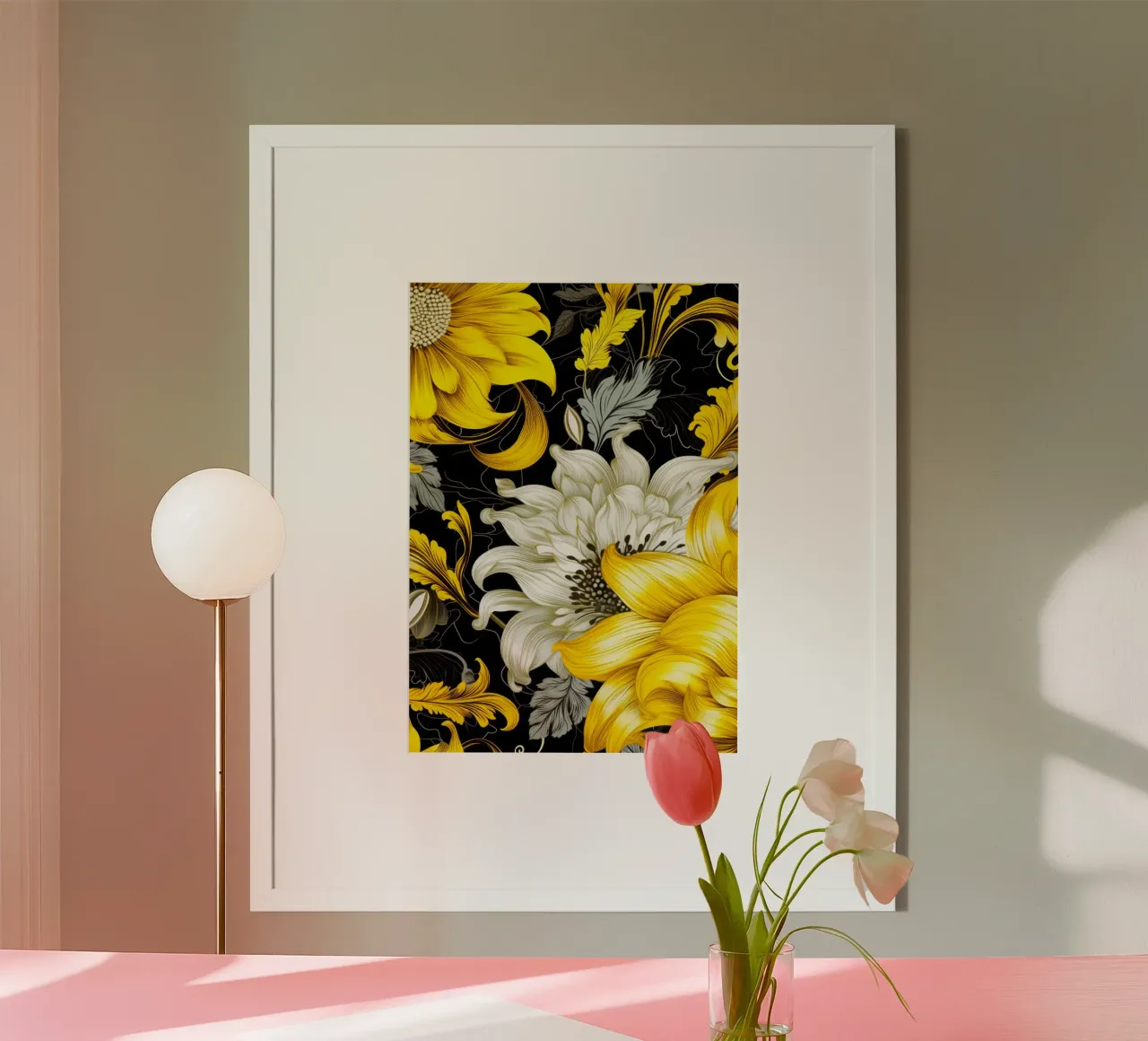 Fiori eleganti poster da Lionmixart