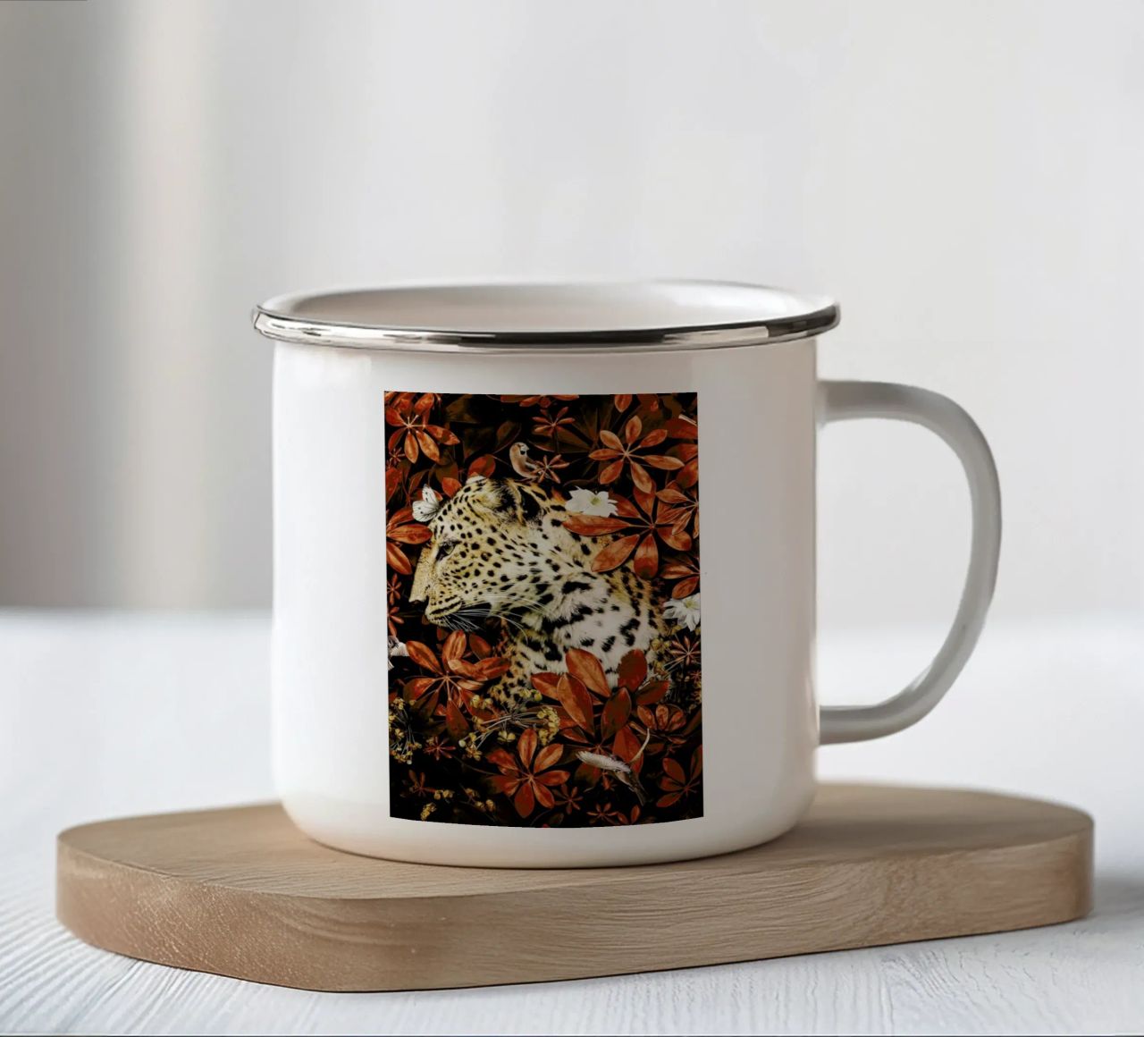 Lion And Cub tazza in smalto da Wouter Rikken