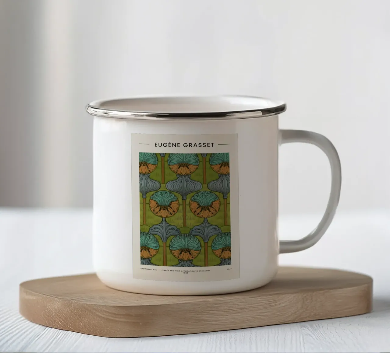 Grasset - Crown Imperial tazza in smalto da Vintage by JUNIQE