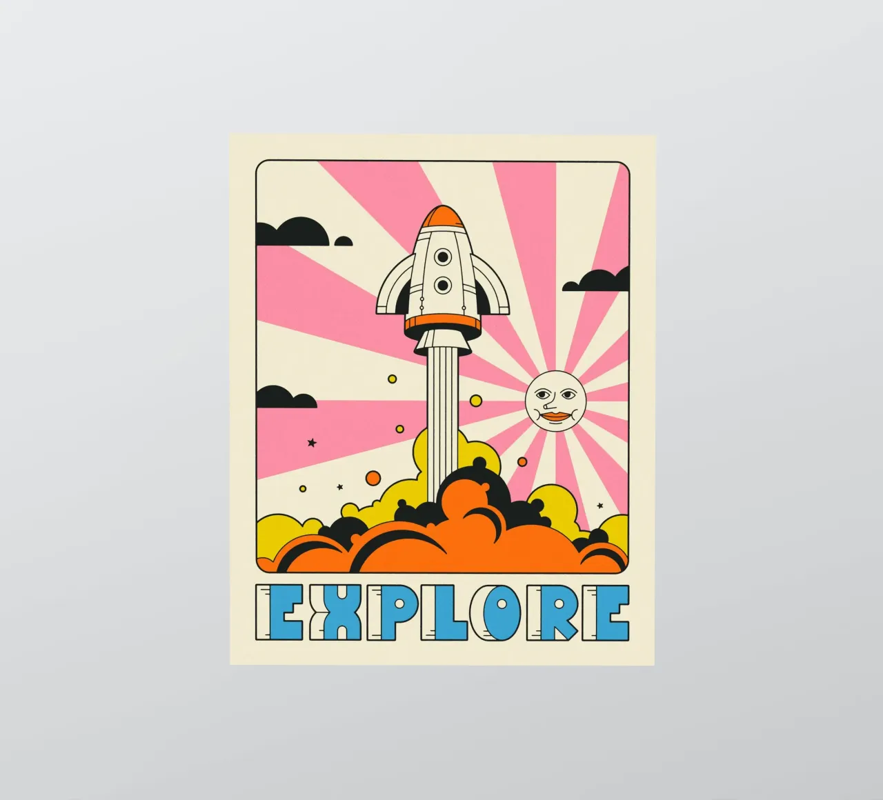 EXPLORE Sticker von Jazzberry Blue