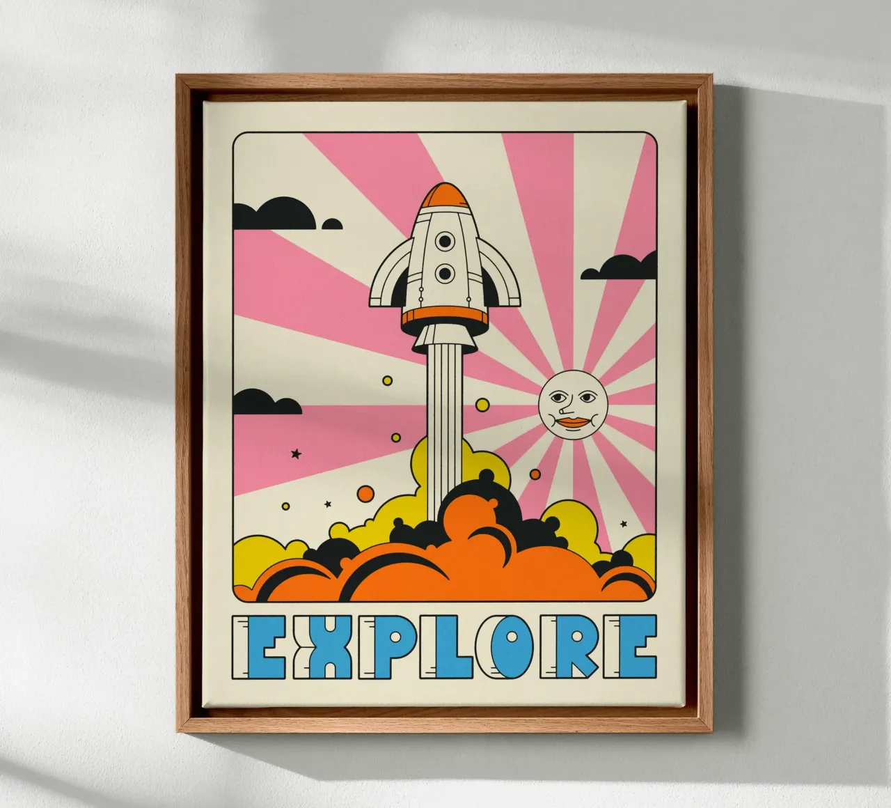 EXPLORE canvas by Jazzberry Blue