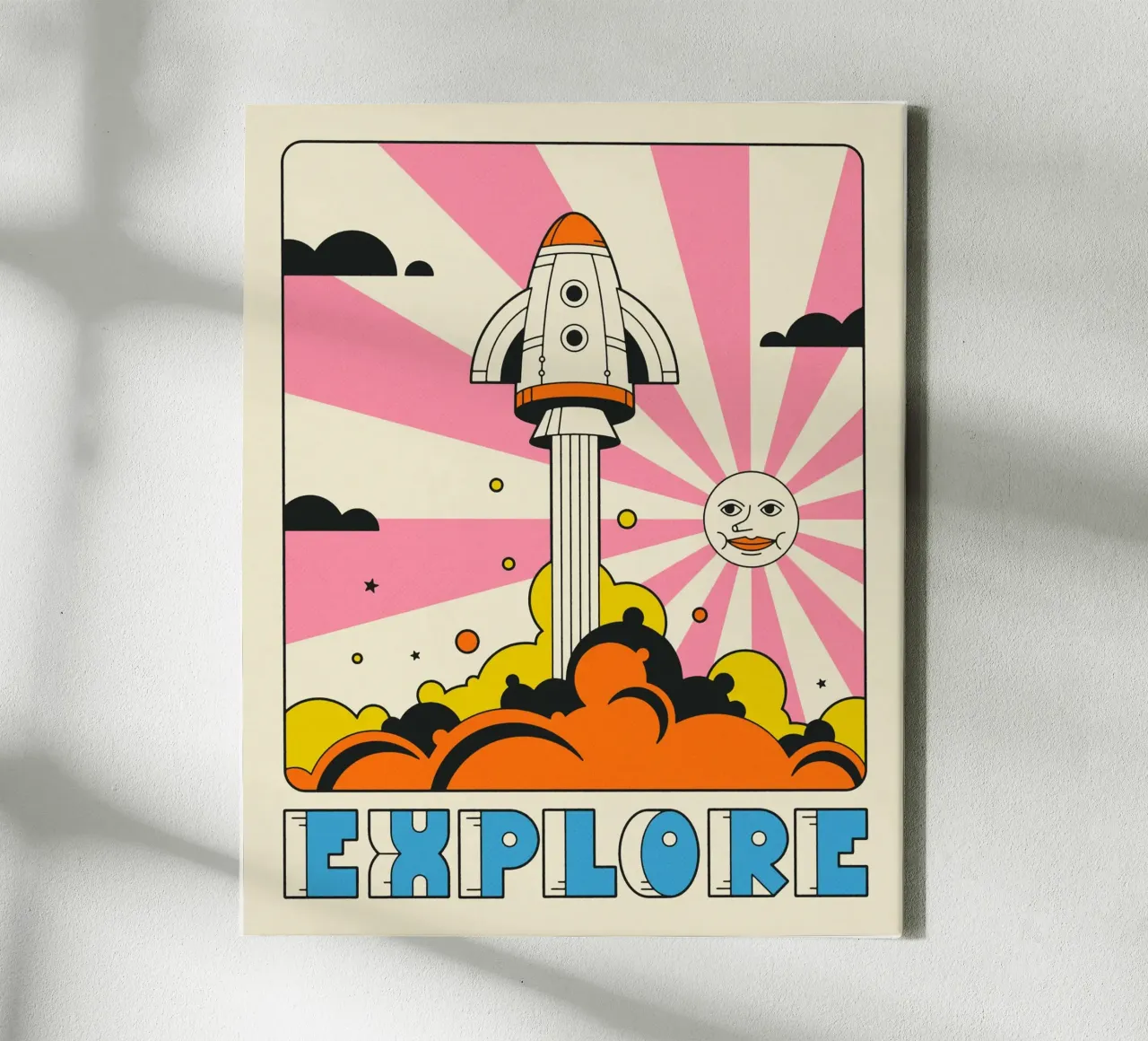 EXPLORE canvas by Jazzberry Blue