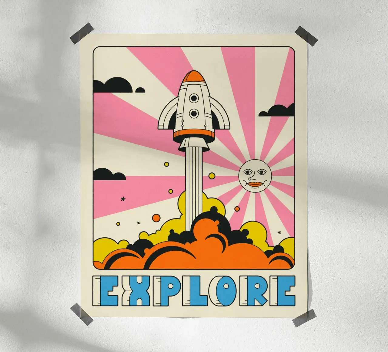 EXPLORE Poster von Jazzberry Blue