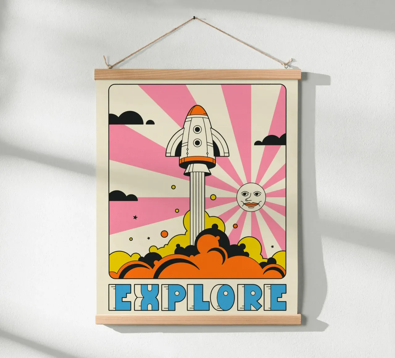EXPLORE Poster von Jazzberry Blue