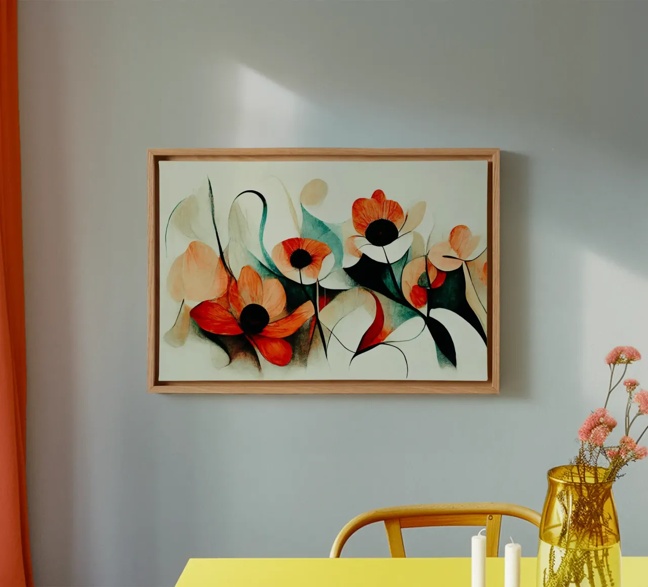 Muurkunst van Imagine canvas met Baklijst van Imagine