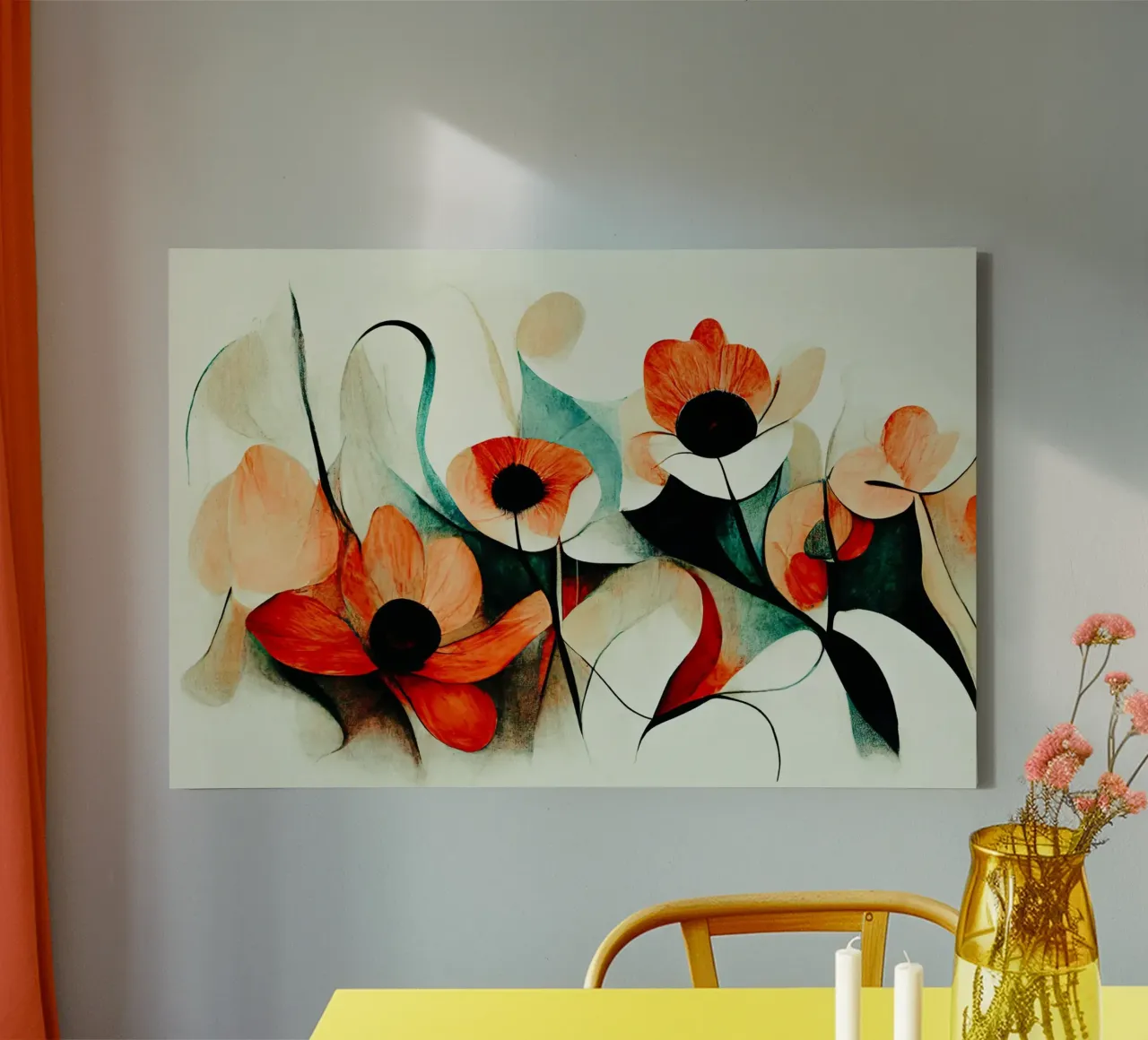 Muurkunst van Imagine canvas met Baklijst van Imagine