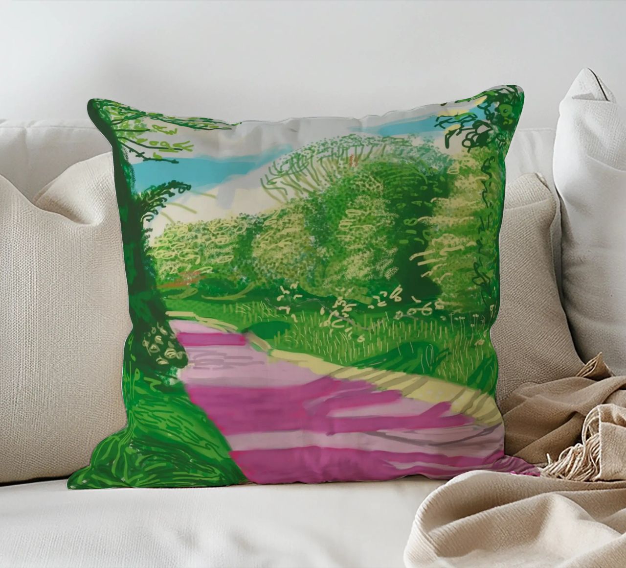 Spring In Woldgate cuscino da Alana Gallerie