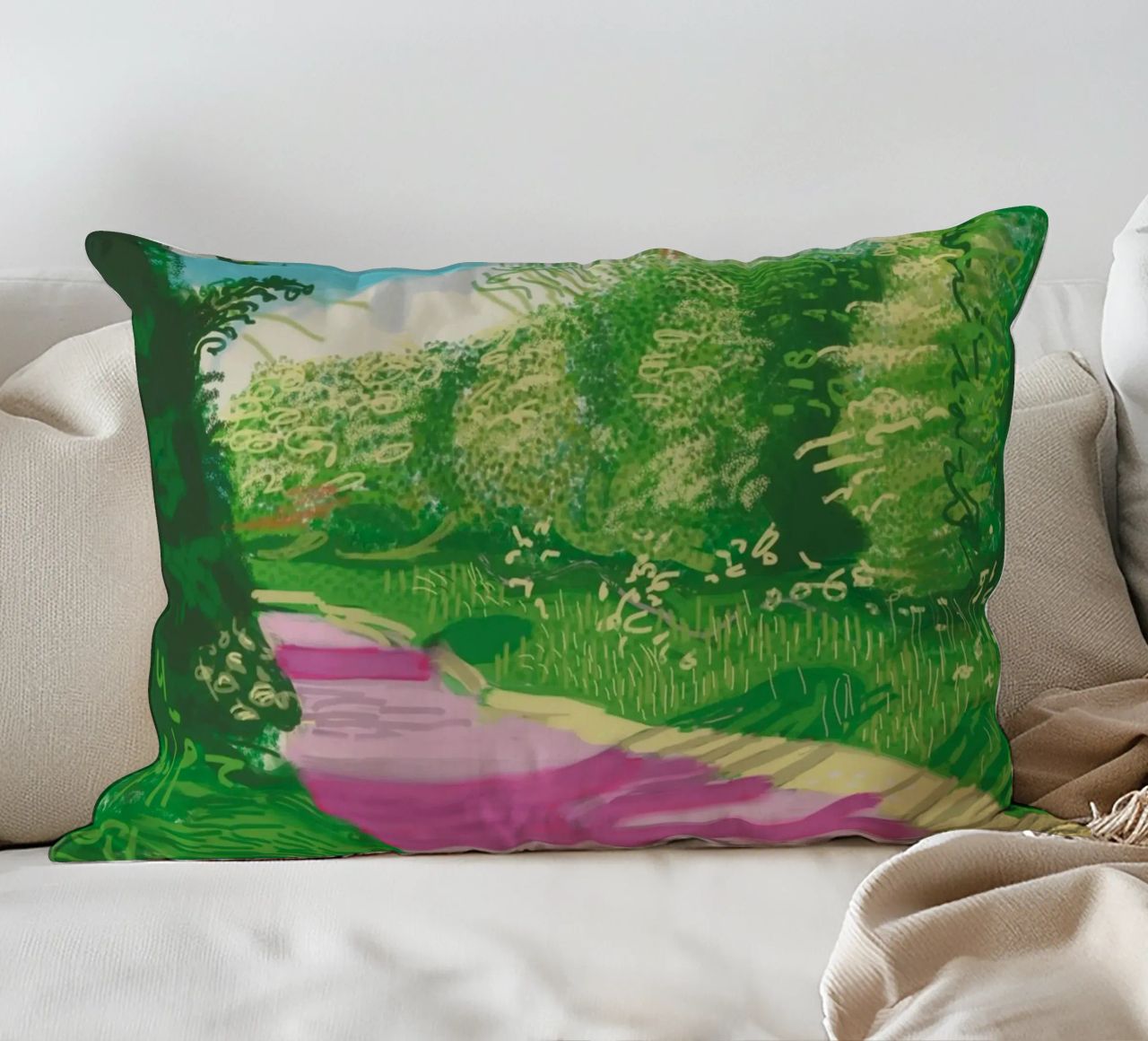 Spring In Woldgate cuscino da Alana Gallerie