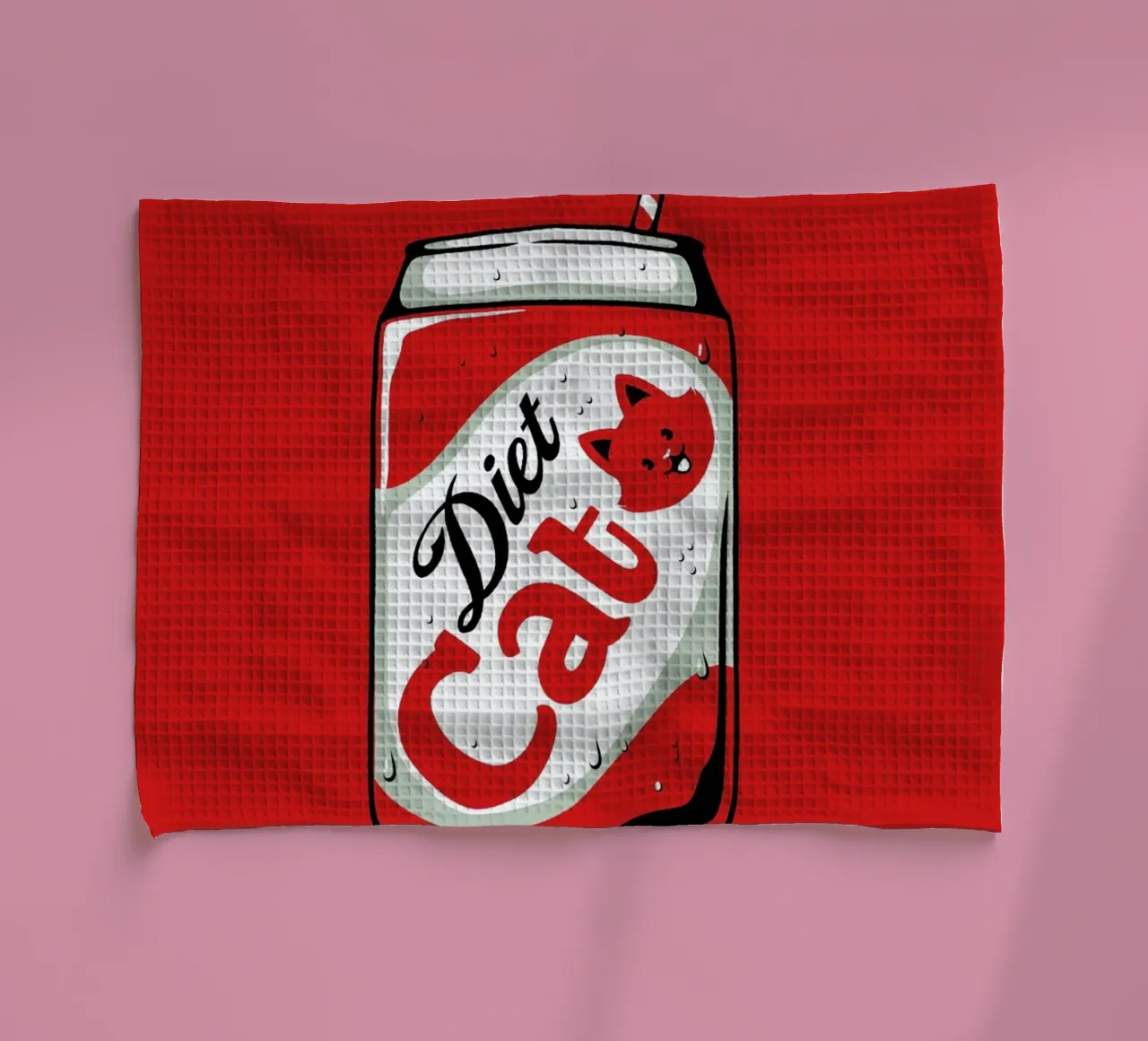 Diet Cat Can Pop Soda canovaccio da cucina da Tobe Fonseca