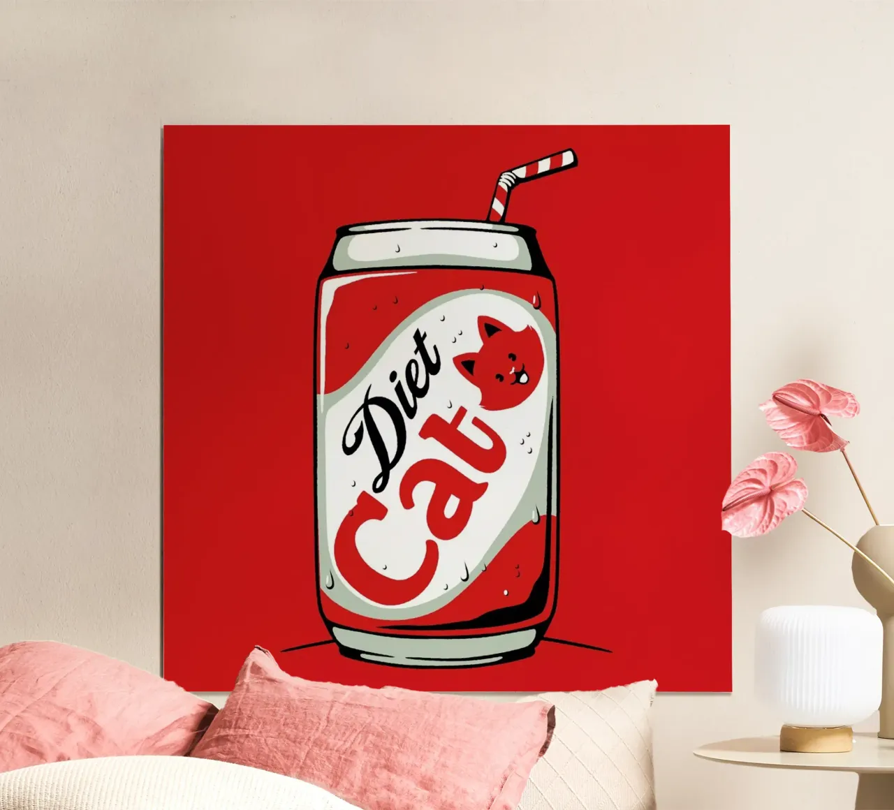 Diet Cat Can Pop Soda carta hahnemühle da Tobe Fonseca