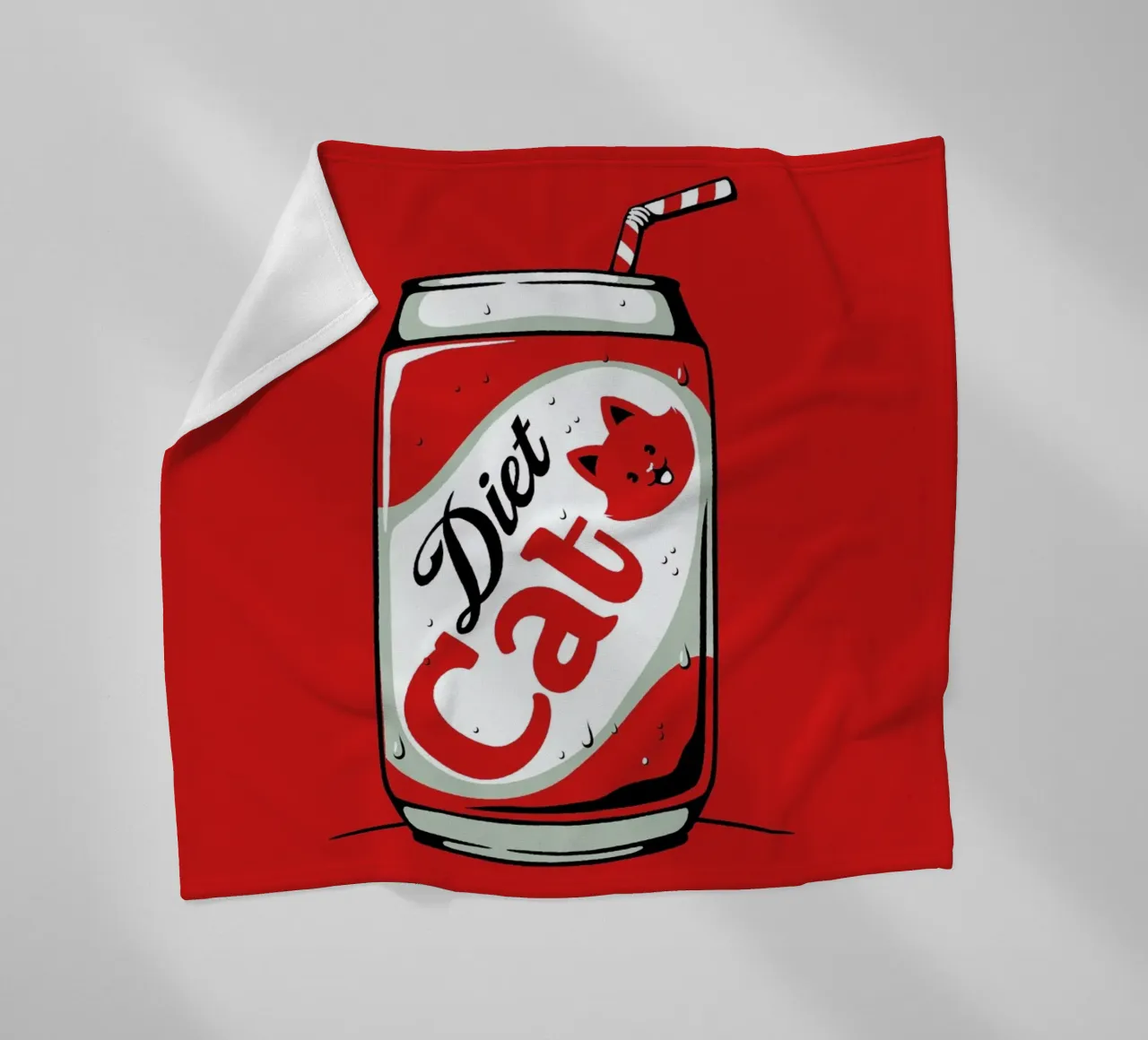 Diet Cat Can Pop Soda coperta in pile da Tobe Fonseca