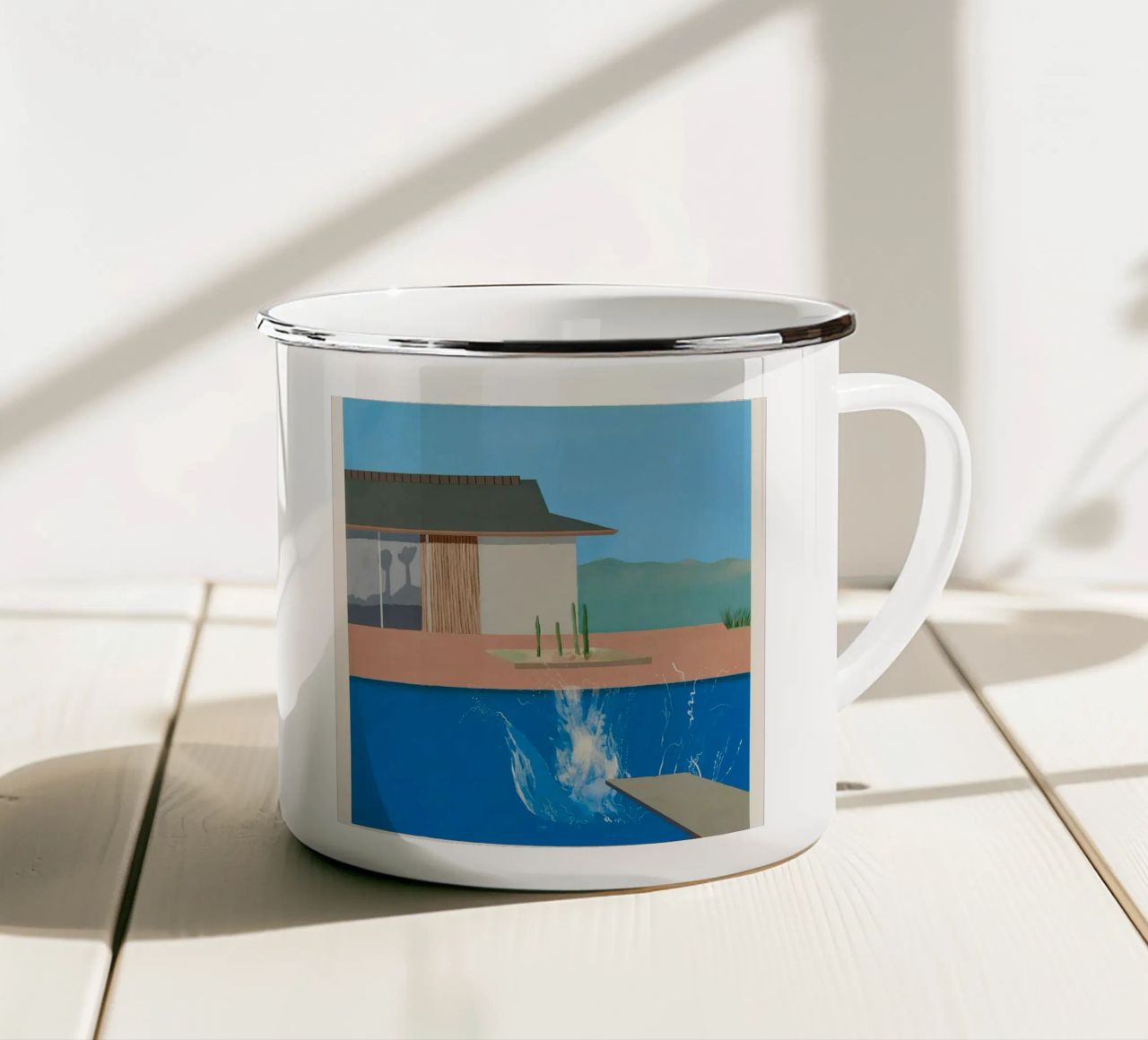 The Splash tazza in smalto da Todeo gallerie