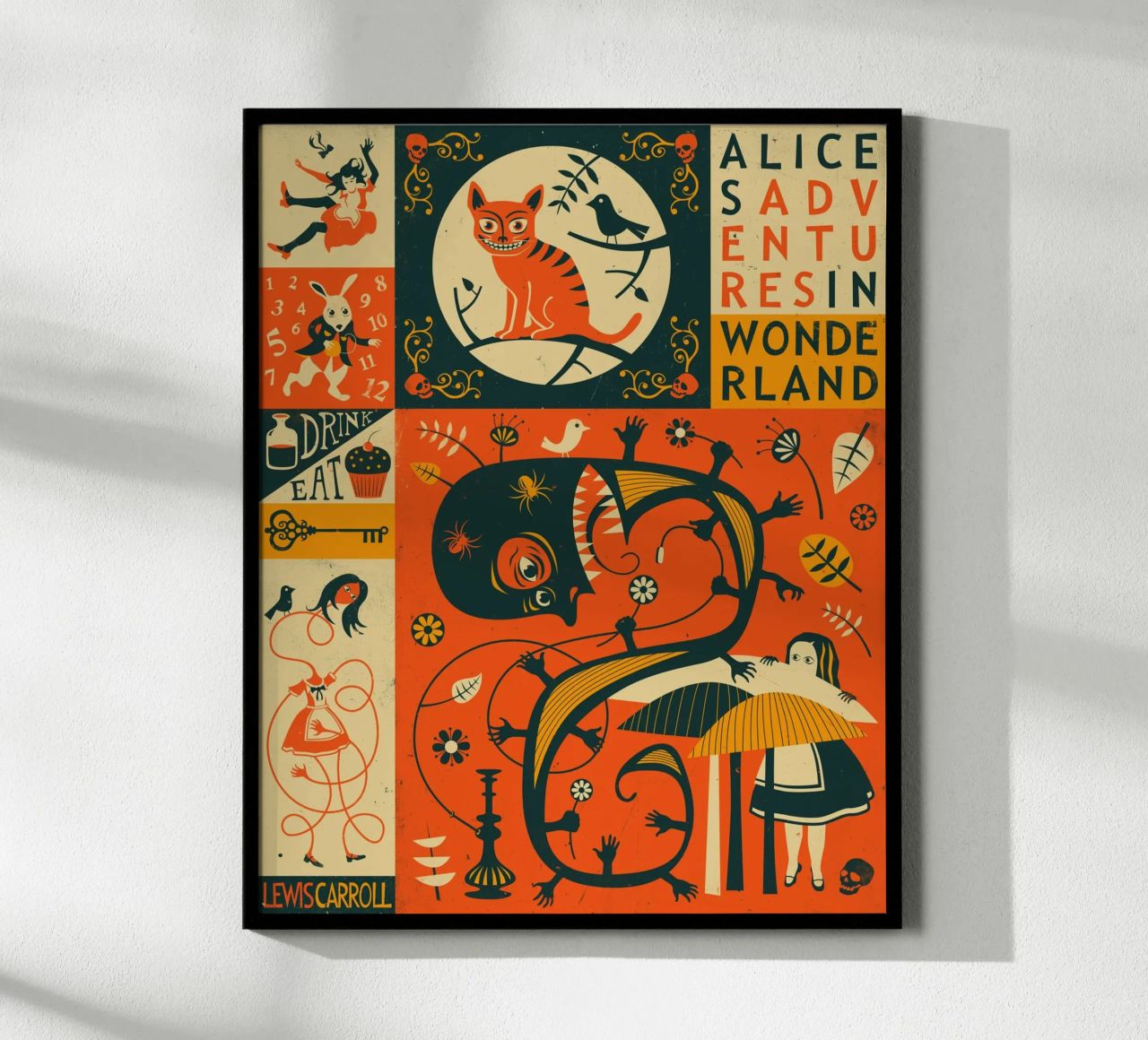 ALICE IN WONDERLAND Poster von Jazzberry Blue