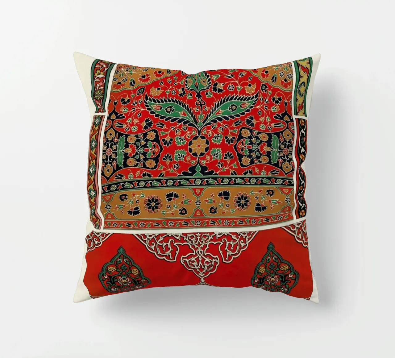 Racinet -  Indo-Persian Ornamental Pattern III cuscino da Vintage by JUNIQE