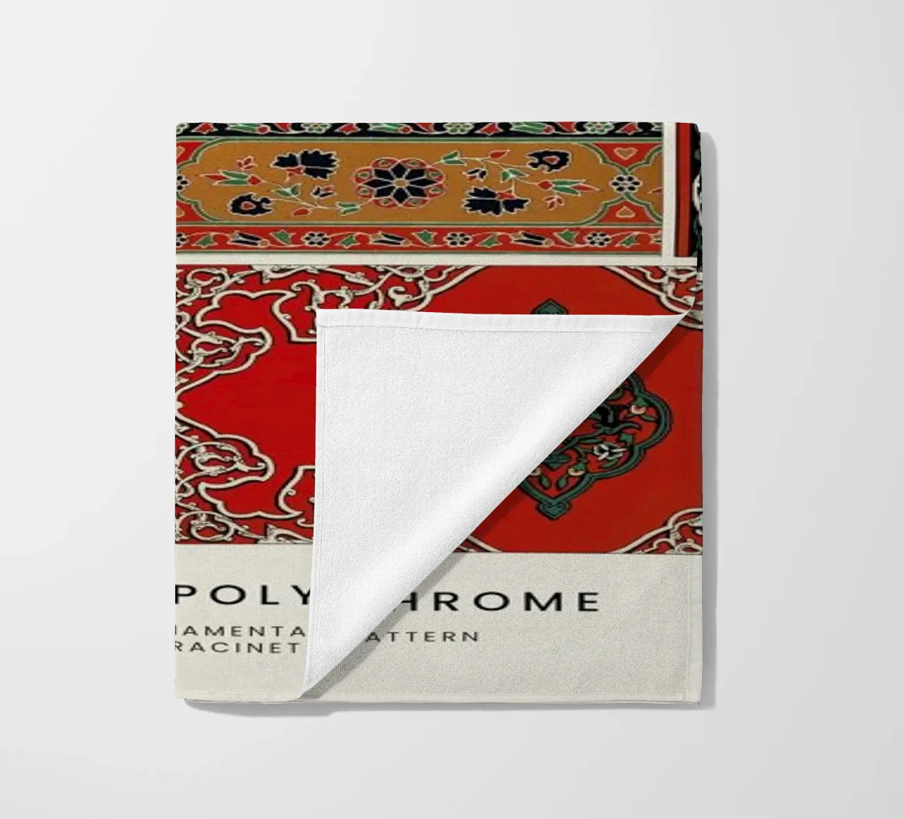 Racinet -  Indo-Persian Ornamental Pattern III telo mare da Vintage by JUNIQE
