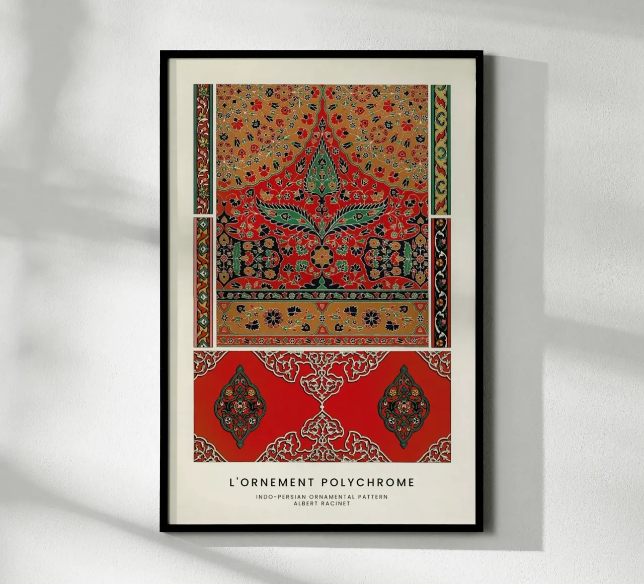 Racinet -  Indo-Persian Ornamental Pattern III poster by Vintage by JUNIQE