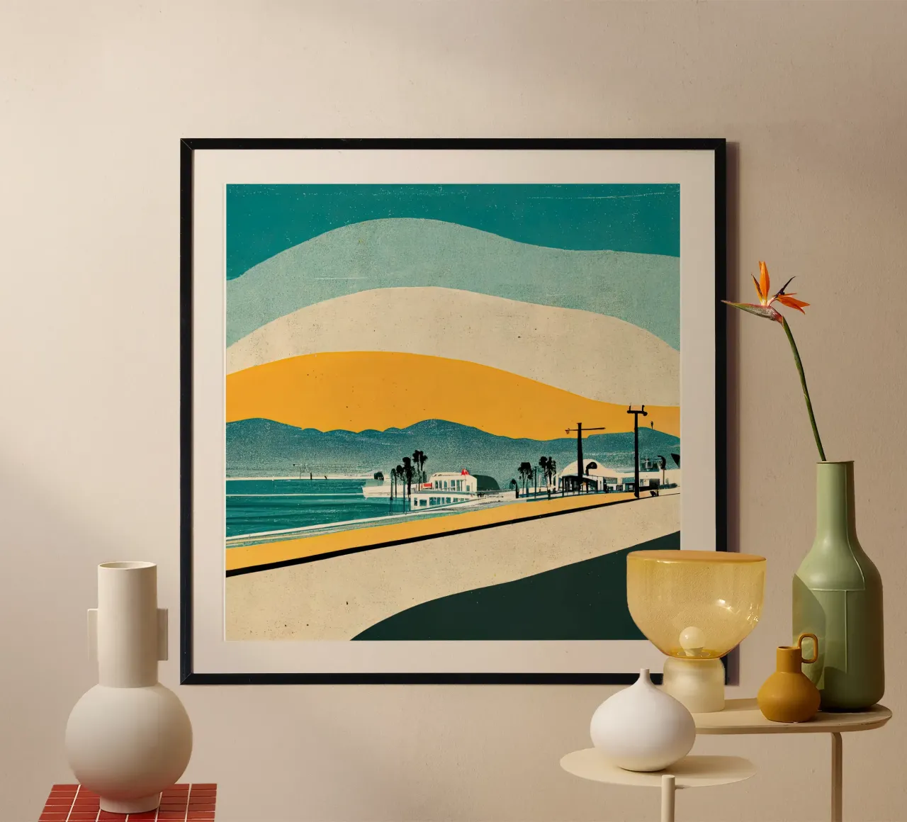Arte da parete di Imagine poster con telaio in legno da Imagine