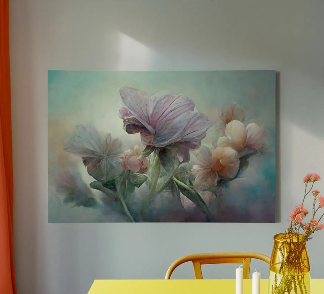 Muurkunst van Imagine canvas met Baklijst van Imagine