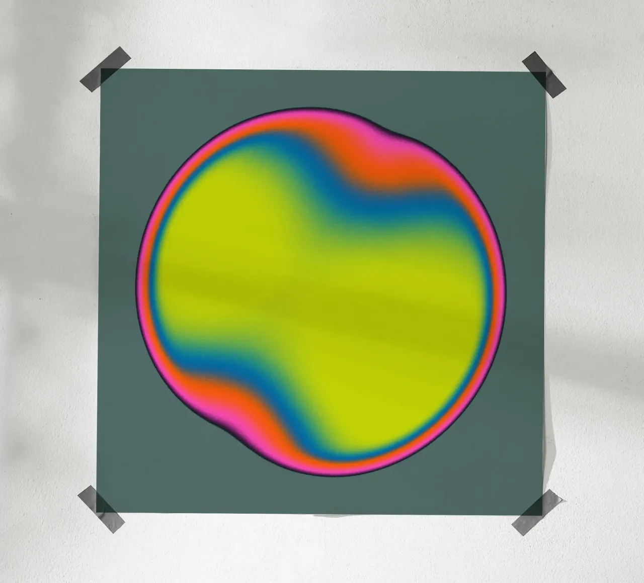 ECTOPLASM (95) poster con telaio in alluminio da Jazzberry Blue