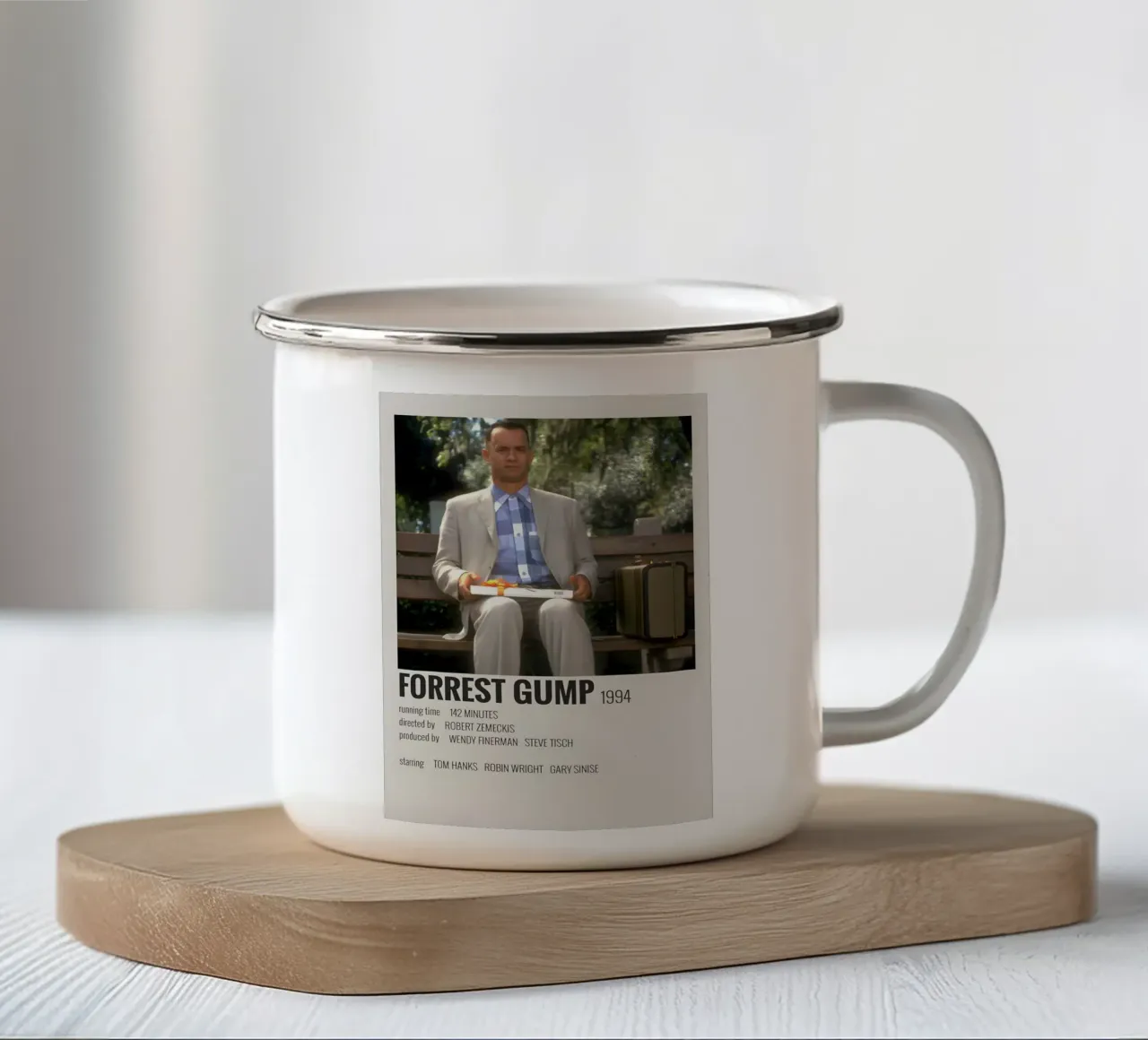 FORREST GUMP 1994 tazza in smalto da MVFminimalist