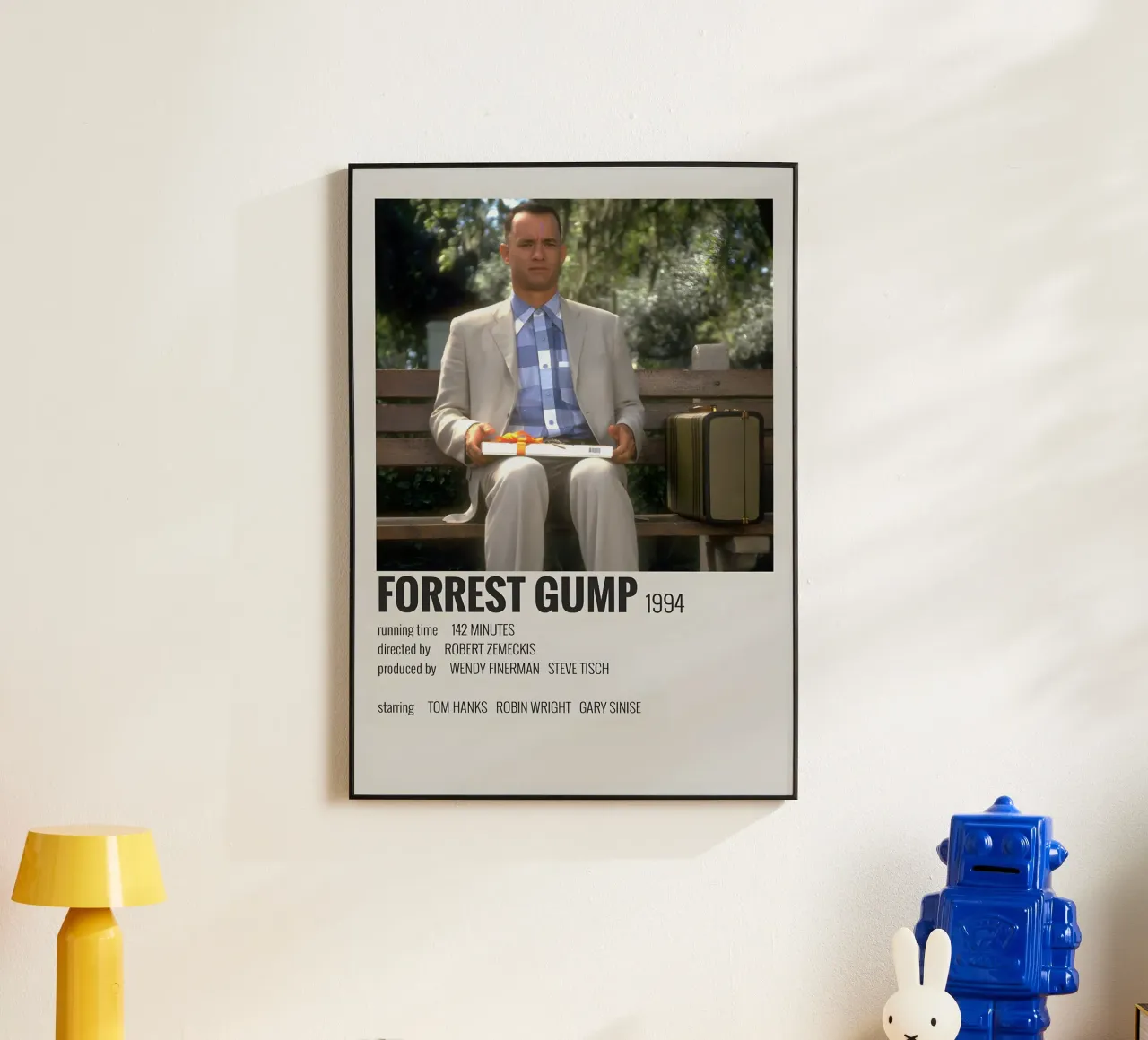 FORREST GUMP 1994 alluminio dibond da MVFminimalist