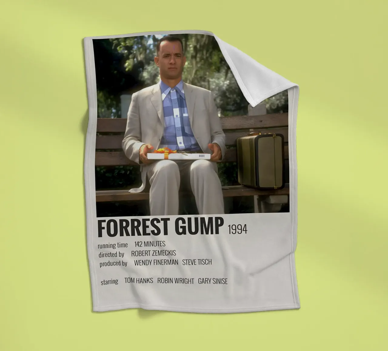 FORREST GUMP 1994 coperta in pile da MVFminimalist