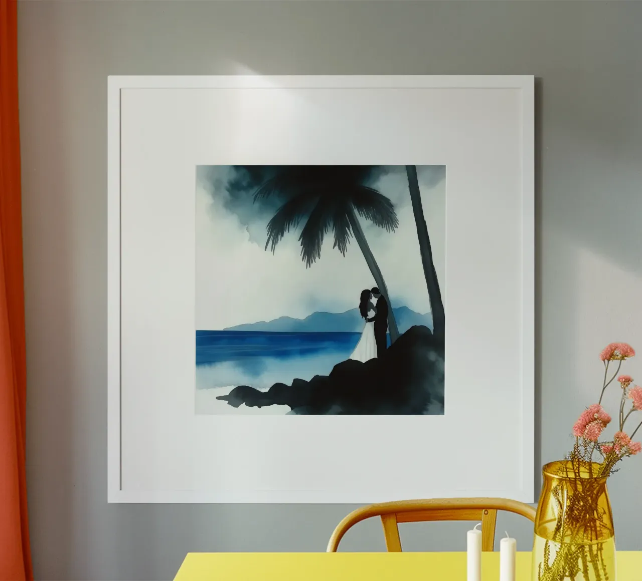 Coppia sposata poster con telaio in plastica da Motivate-Today