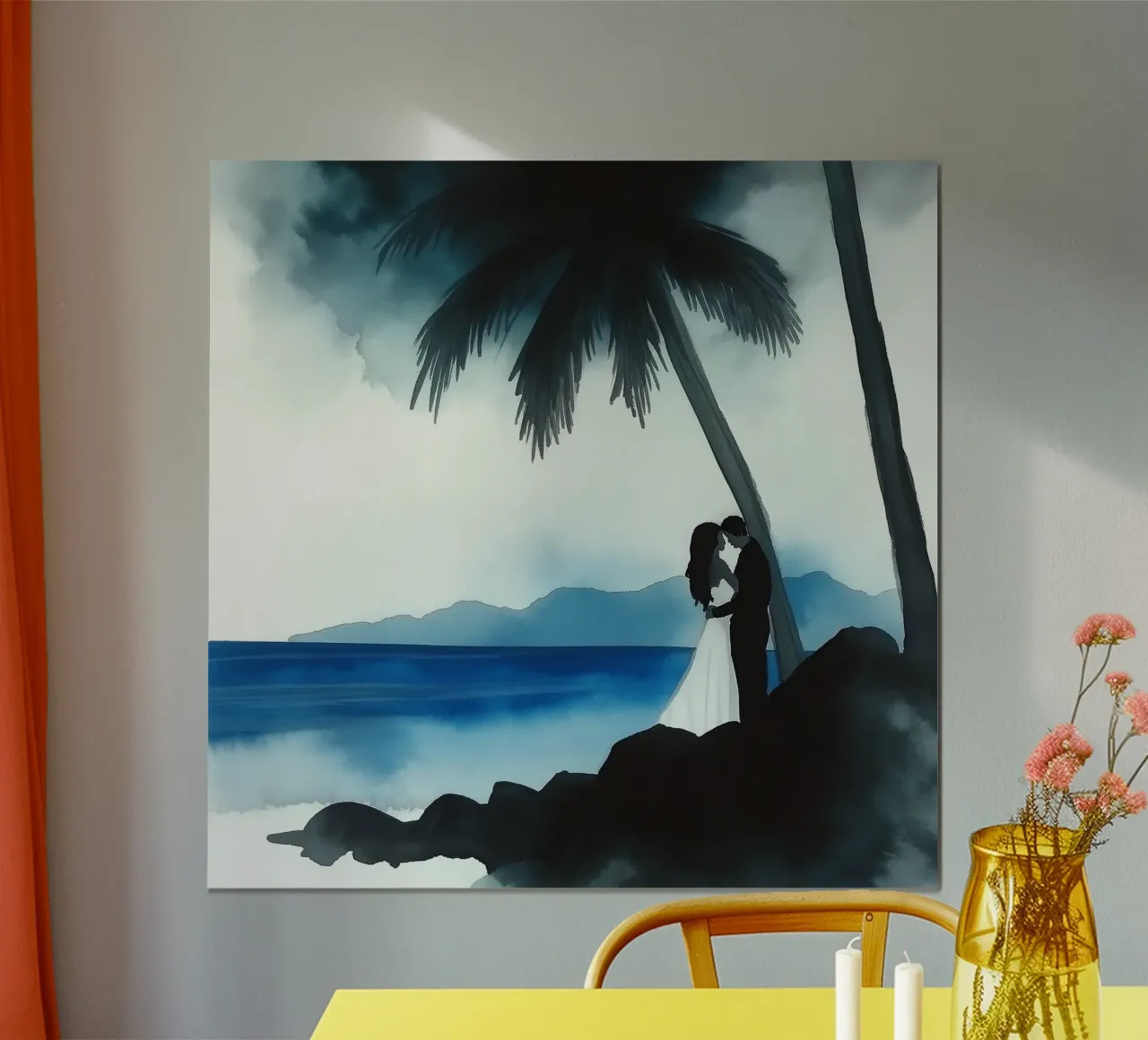 Coppia sposata poster con telaio in plastica da Motivate-Today