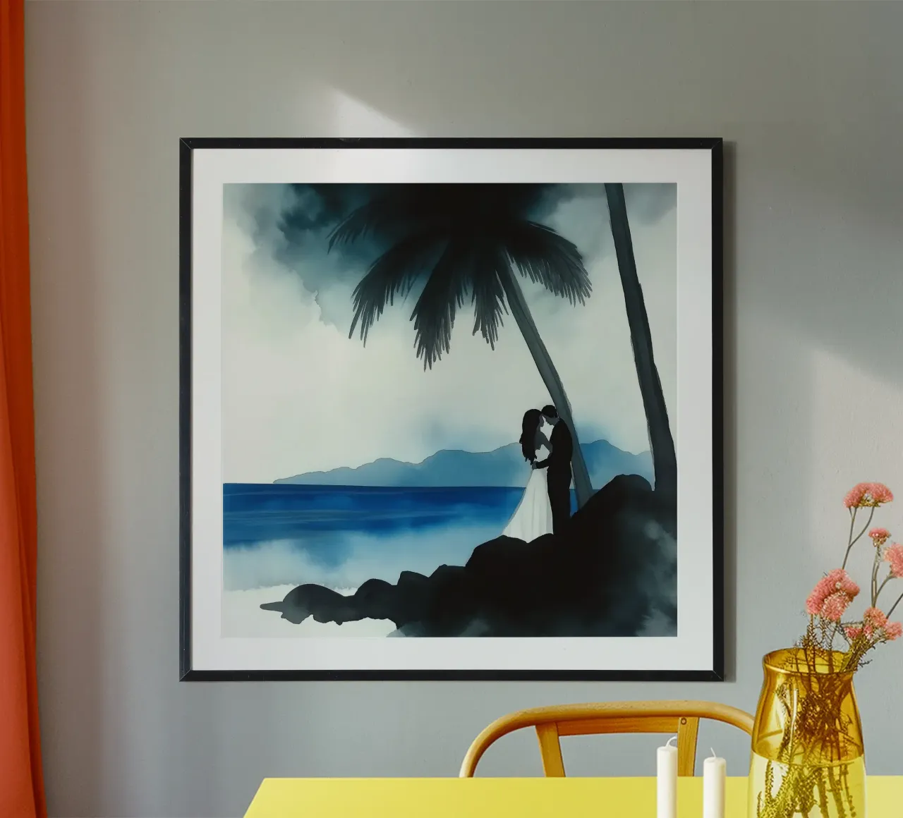 Coppia sposata poster con telaio in plastica da Motivate-Today