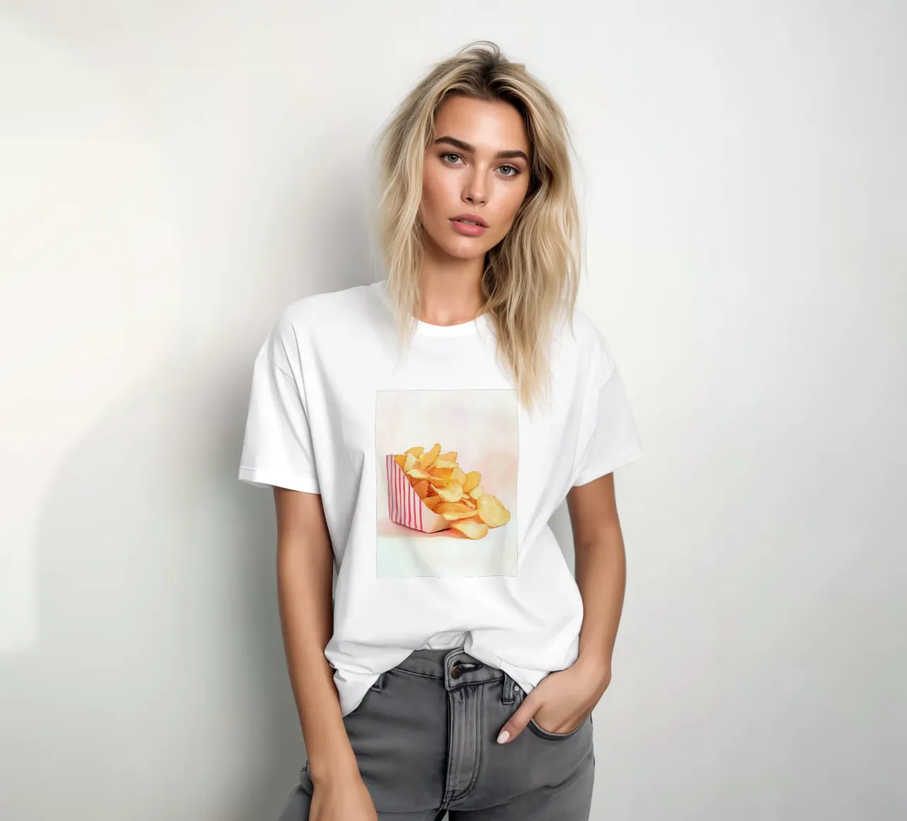Patatine Retro Knusper t-shirt da Carinaprint