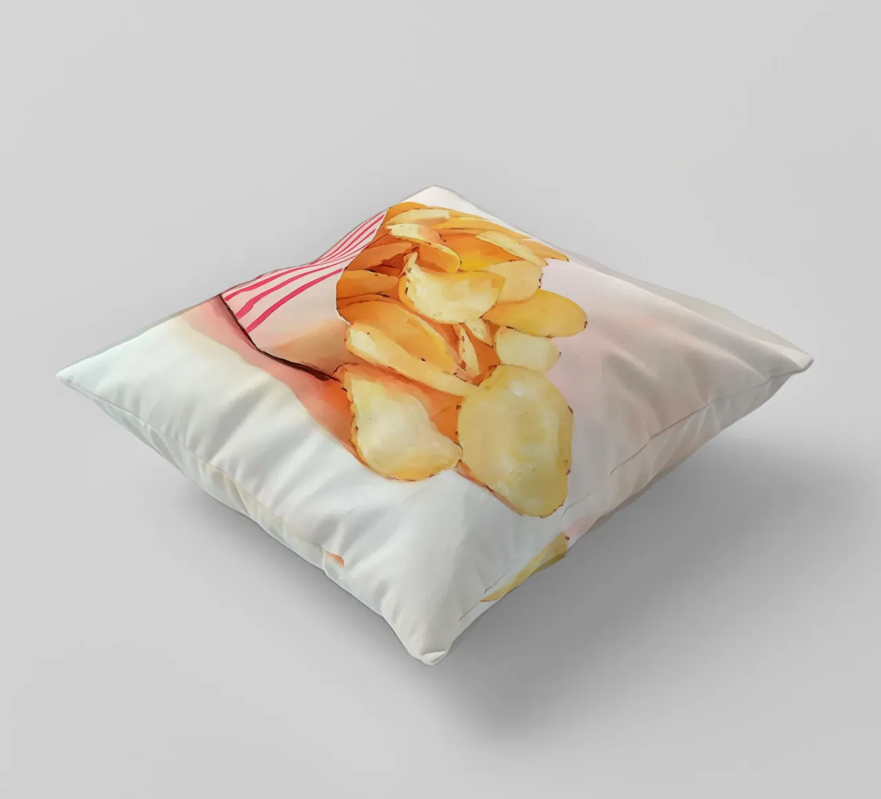 Patatine Retro Knusper cuscino da Carinaprint