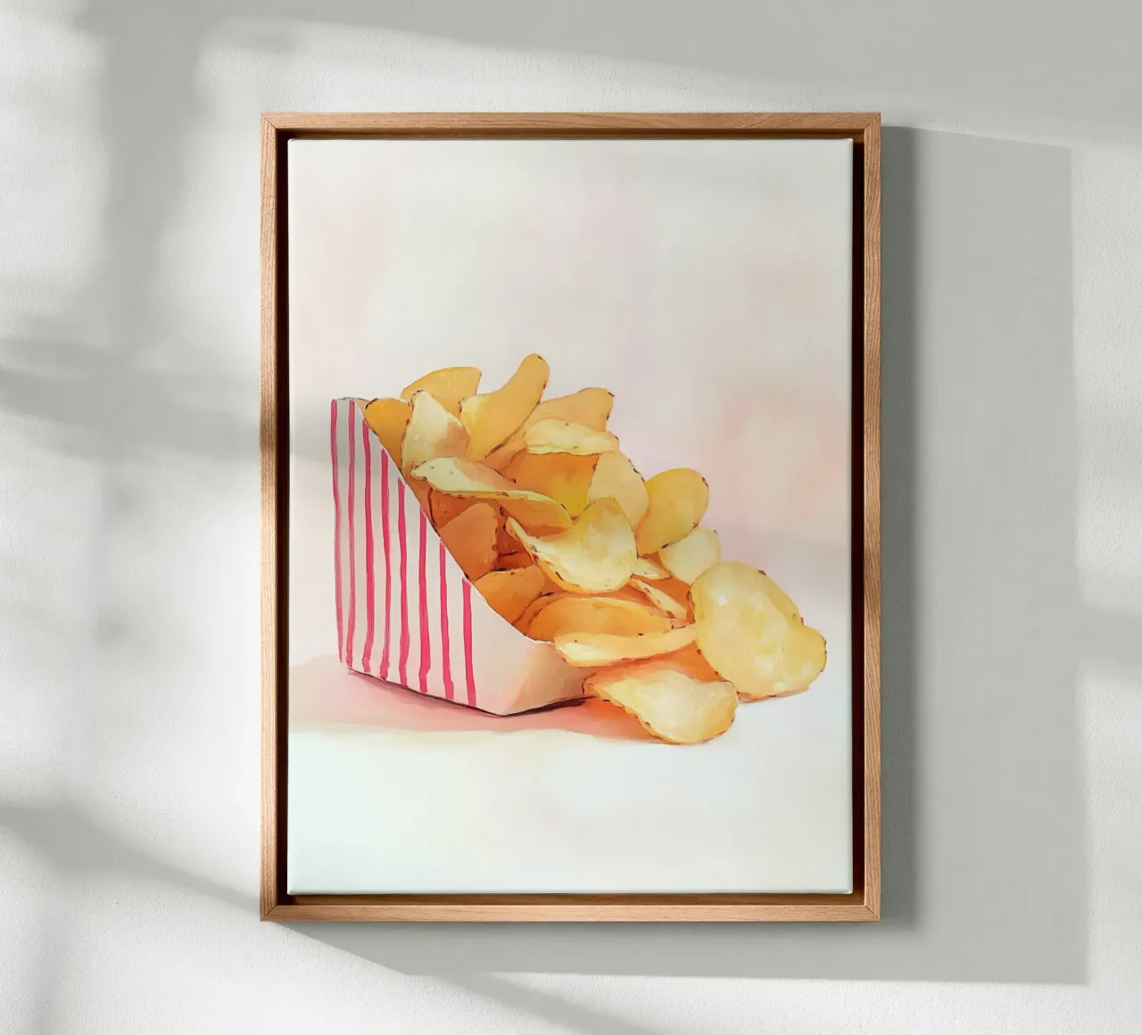 Retro Knusper Chips canvas by Carinaprint