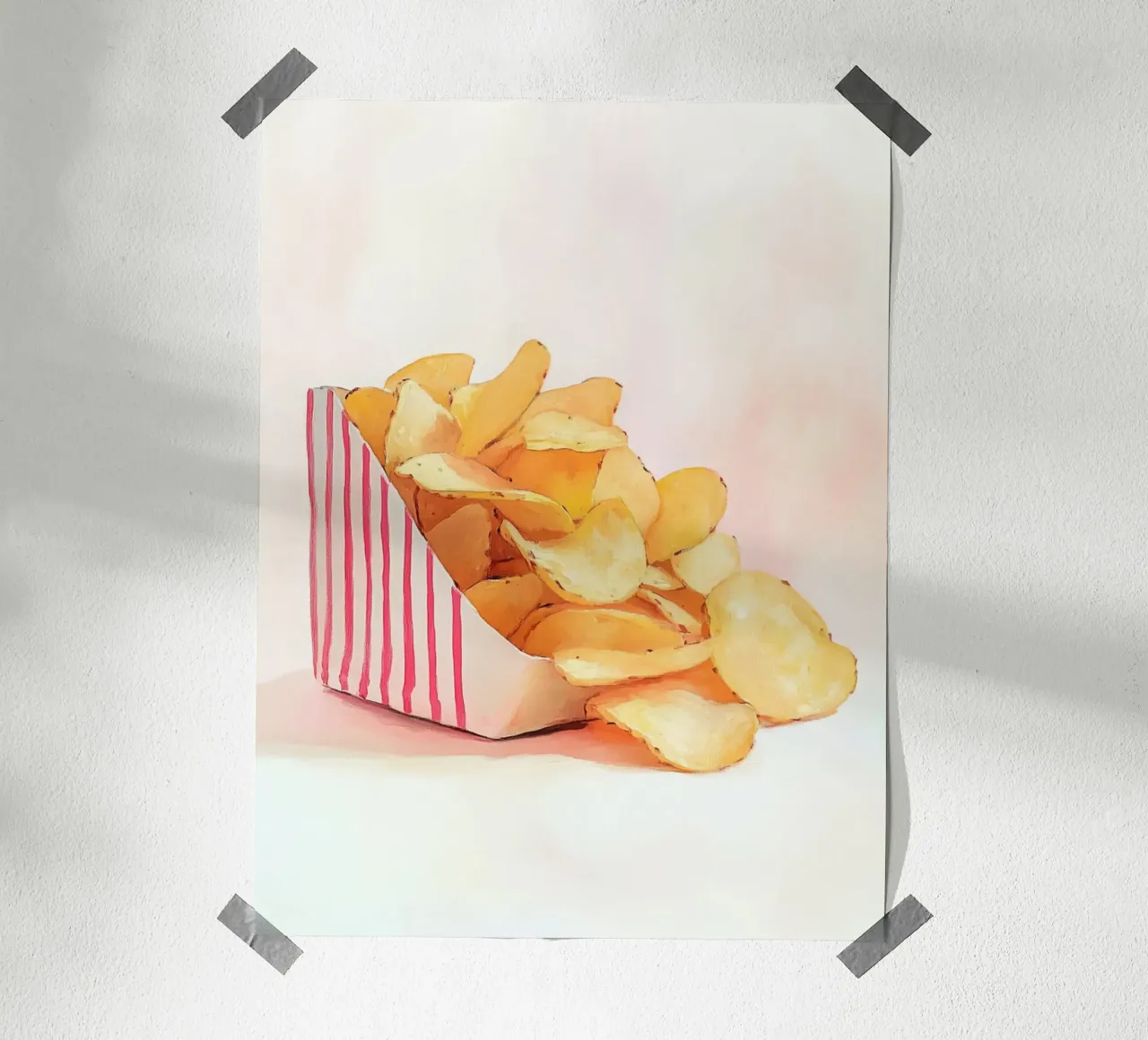 Patatine Retro Knusper carta hahnemühle da Carinaprint
