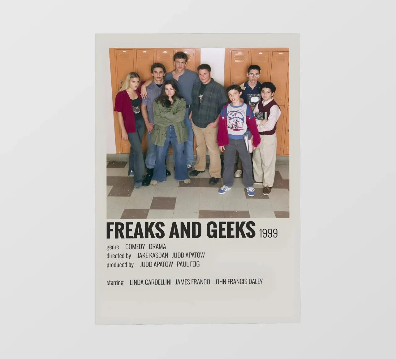 FREAKS AND GEEKS 1999 pellicola backlit da MVFminimalist