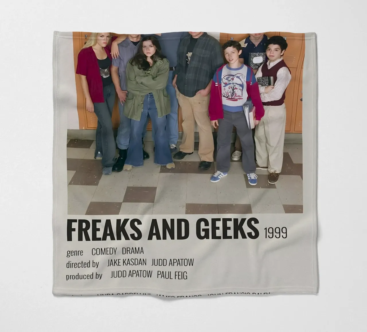 FREAKS AND GEEKS 1999 coperta in pile da MVFminimalist