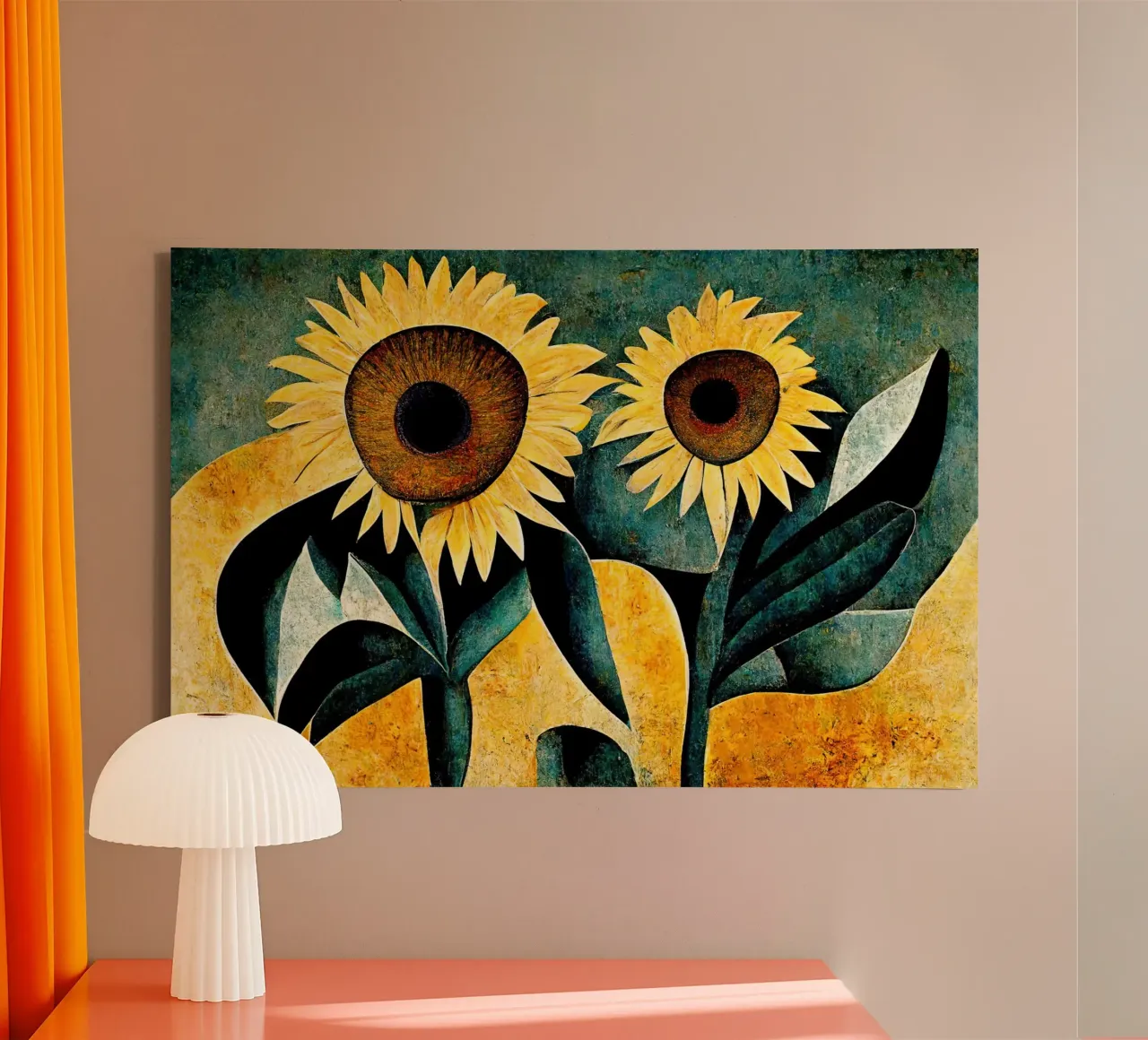 Wandkunst von Imagine Leinwand mit Schattenfugenrahmen von Imagine
