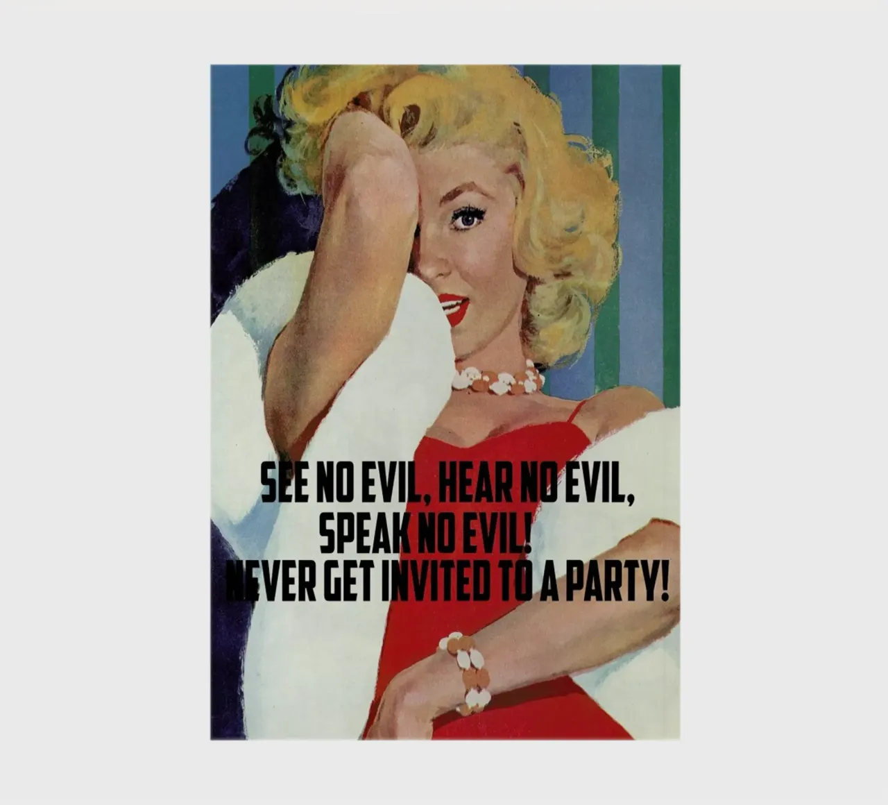 See No Evil, Hear No Evil Notizbuch von Gallery Print and Art Limited